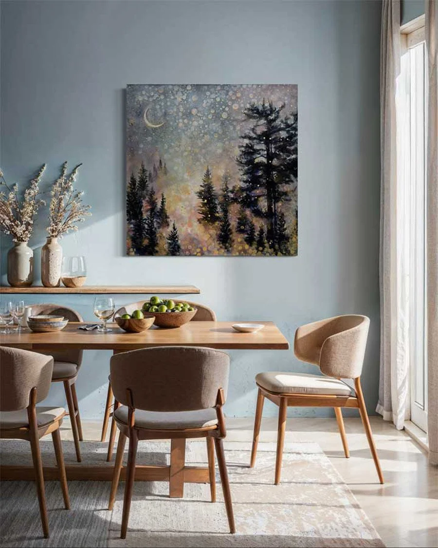 "Forest Energy 18", as shown in a fictitious interior setting.