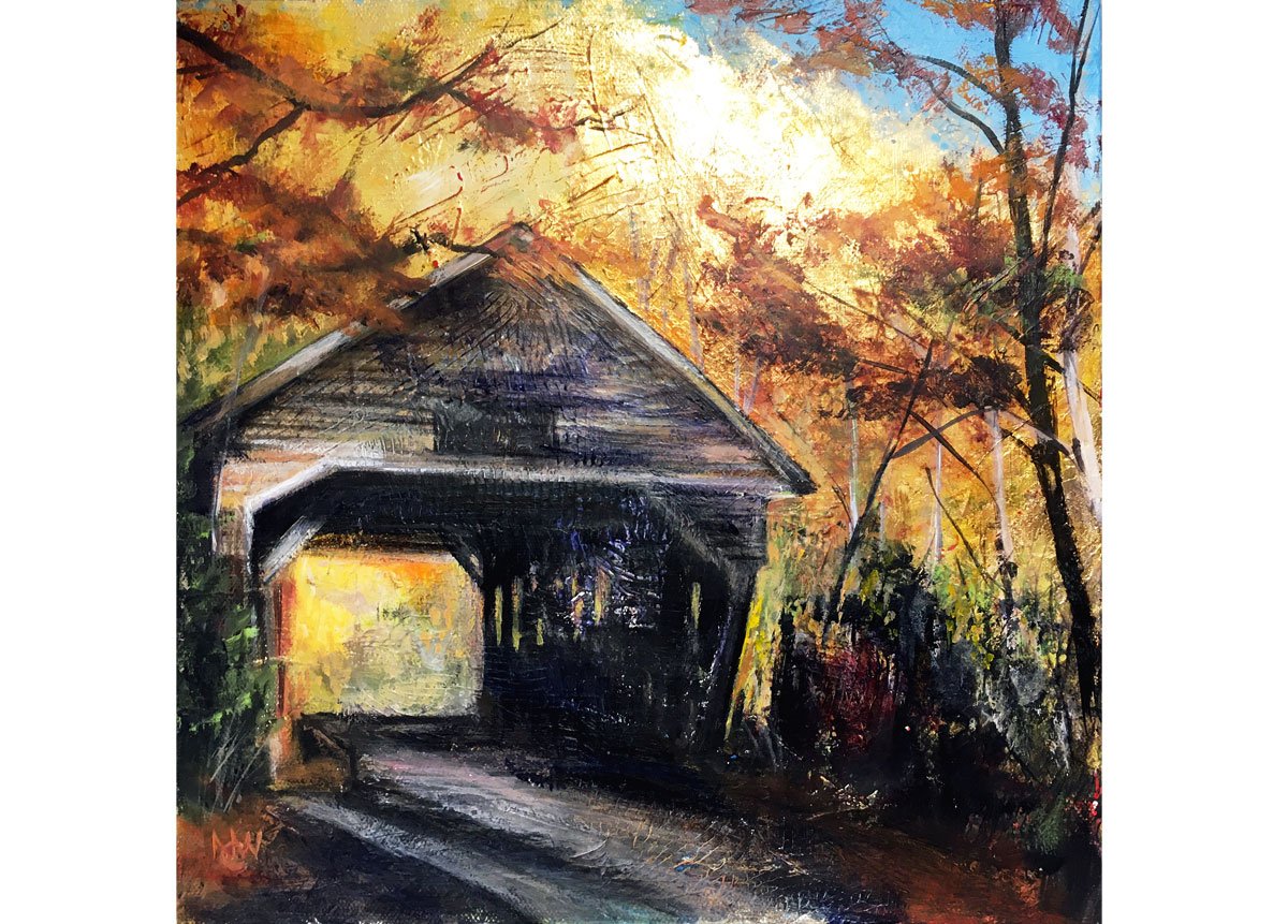 Late Afternoon at Albany Covered Bridge (sold)