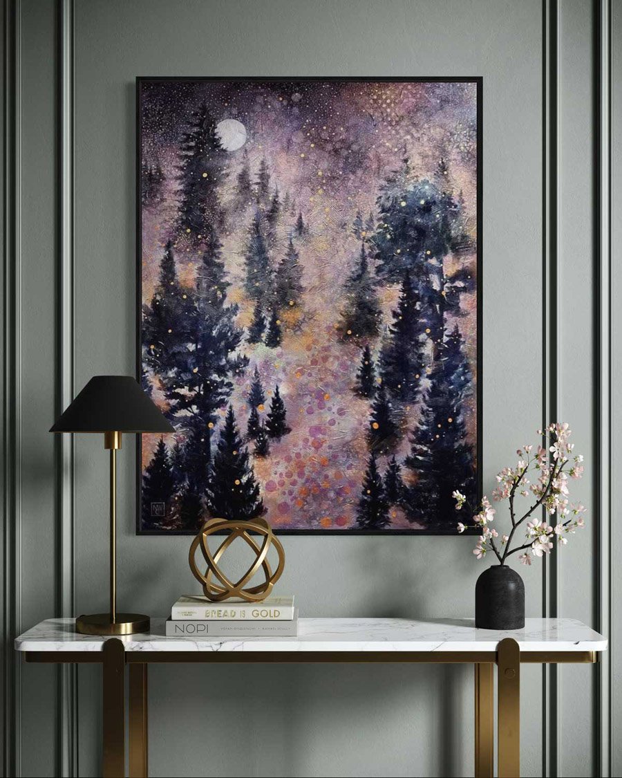 "Forest Energy 17", as shown in a fictitious interior setting.