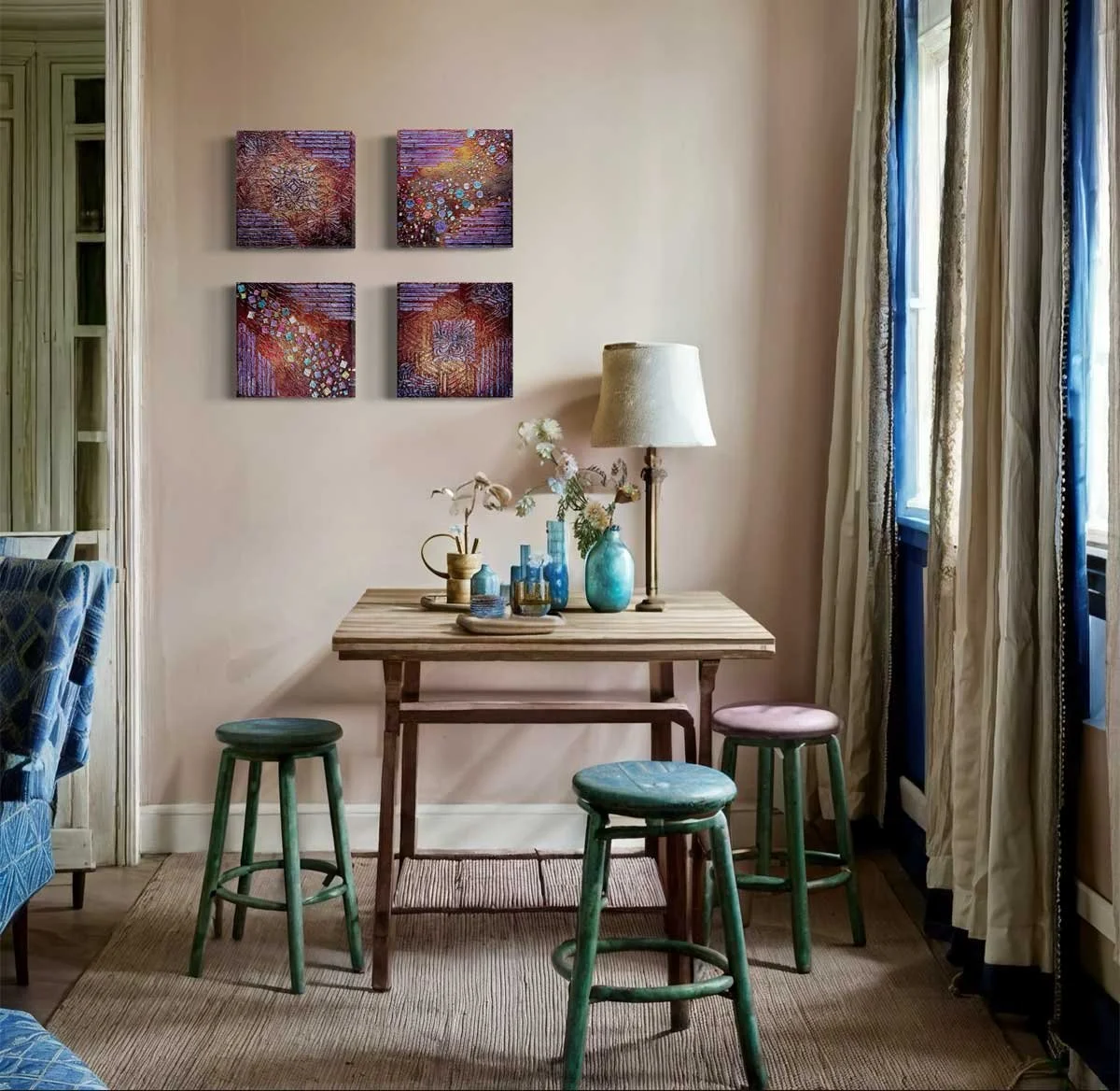 "Life: Unfettered", as shown in a fictitious interior setting.