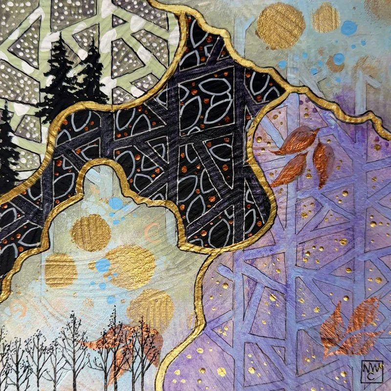 Essentia arborum #6
Acrylics on paper, 8"x8", 2026