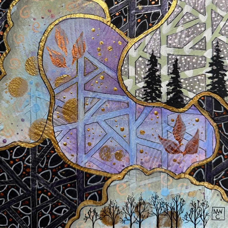 Essentia arborum #5
Acrylics on paper, 8"x8", 2026