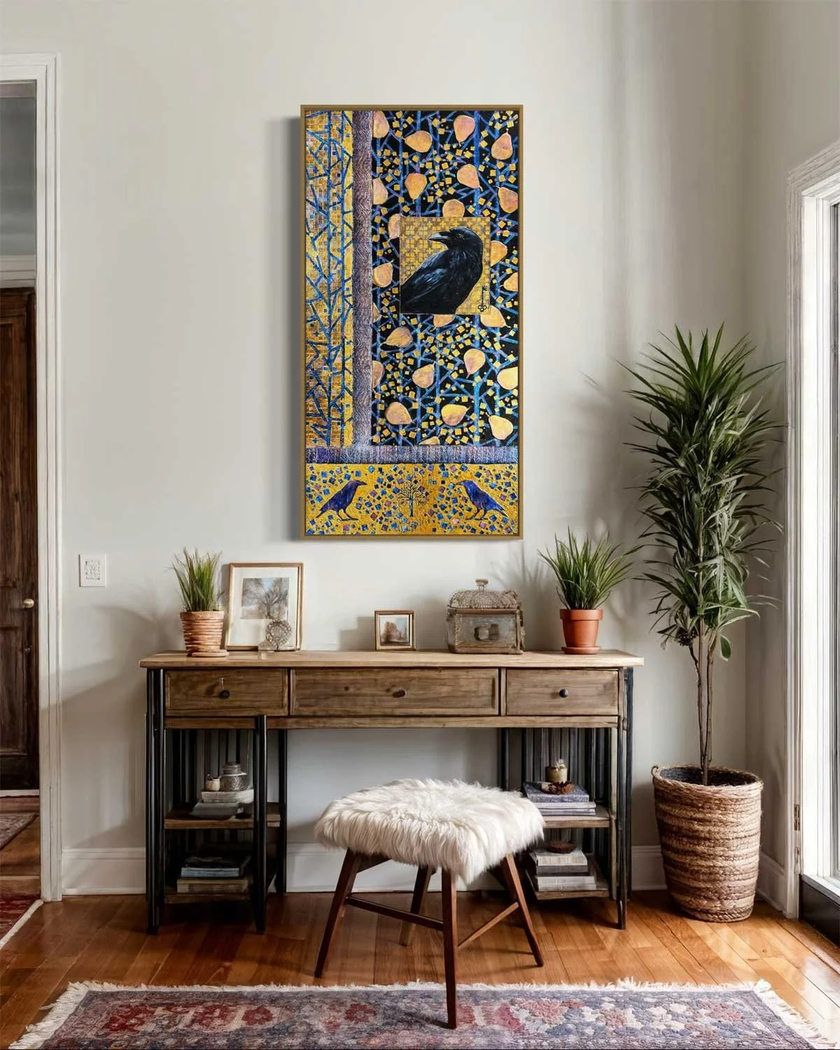 "Conundrum" as shown in a fictitious interior setting.