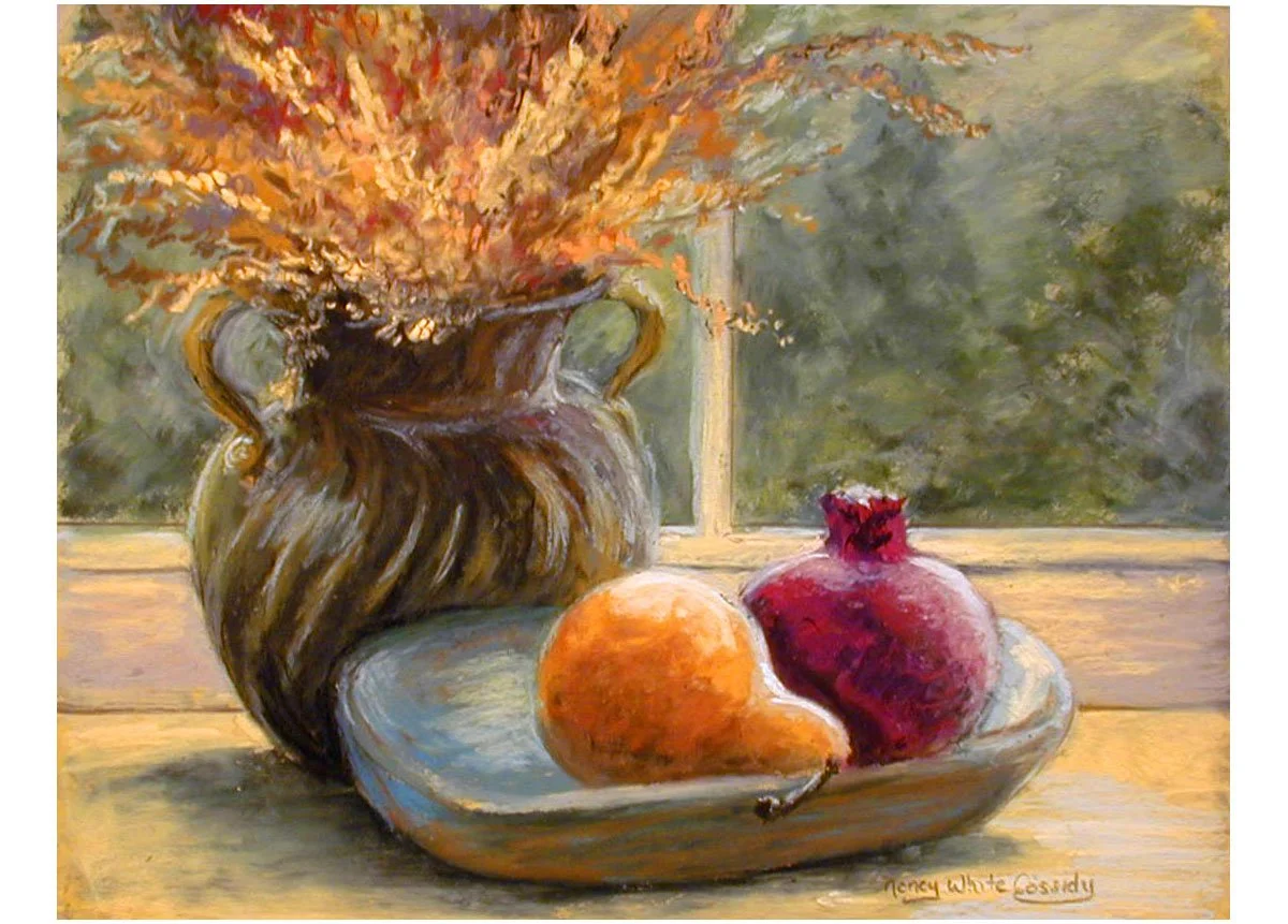 Pear and Pomegranate (sold)