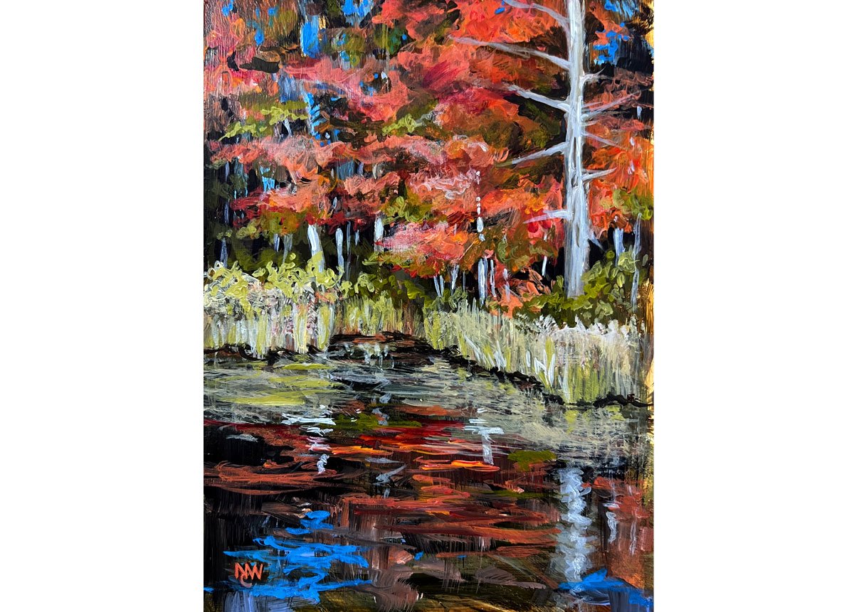 White Pine Snag on Red Eagle Pond (sold)