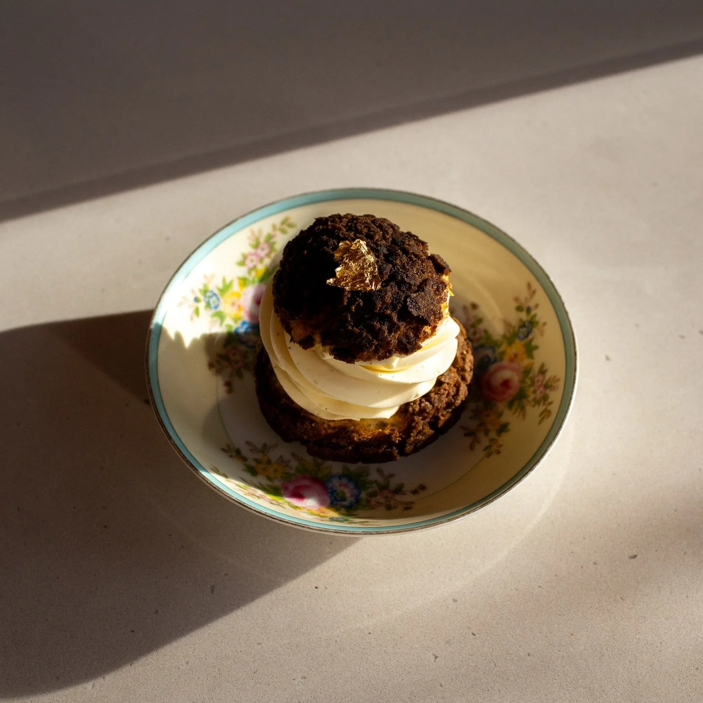 We took a little time to recharge today, but we&rsquo;ve got some new pastries we&rsquo;re excited to share with you tomorrow.

Hojicha Profiterole 

Hojicha craquelin, whipped mascarpone ganache, hojicha caramel, salted feuilletine