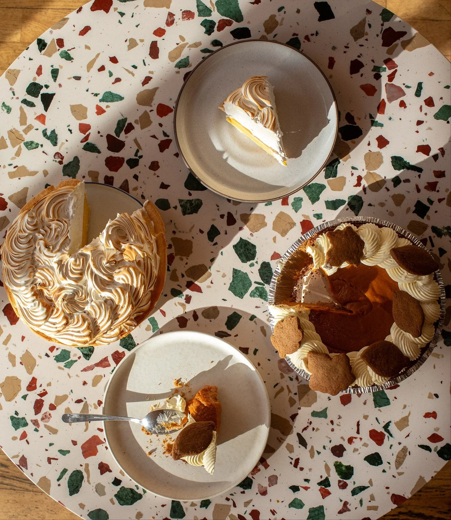 Our yearly tradition is back! Pre-order your Thanksgiving pies from Allez Cafe and holiday meal packs from @ambrosia.chicago using the Tock link in our bio.