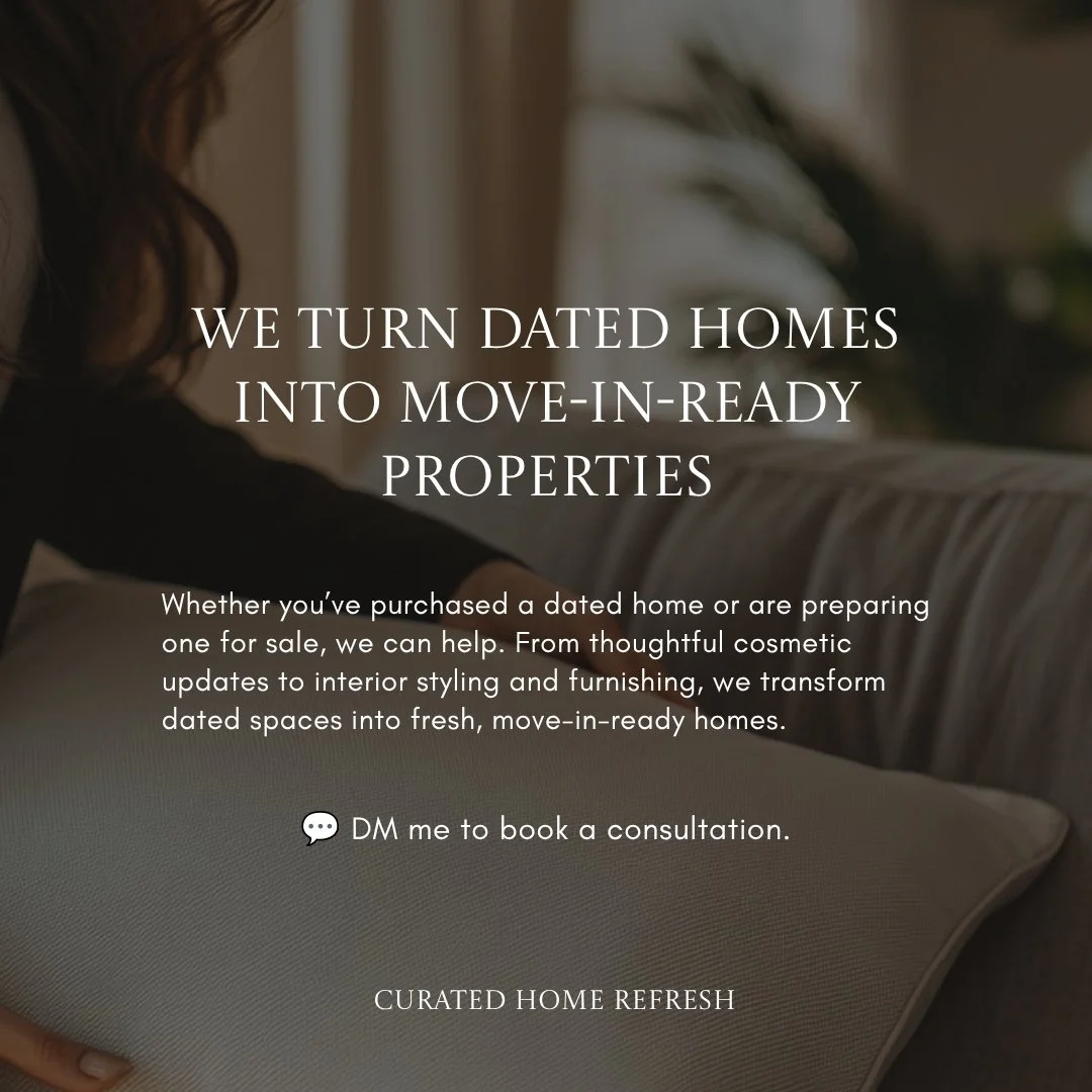 A dated home doesn&rsquo;t always need a major renovation to feel completely transformed. ✨

Whether you&rsquo;ve just purchased a home that needs a refresh or you&rsquo;re preparing a property for sale, thoughtful cosmetic updates, interior styling,