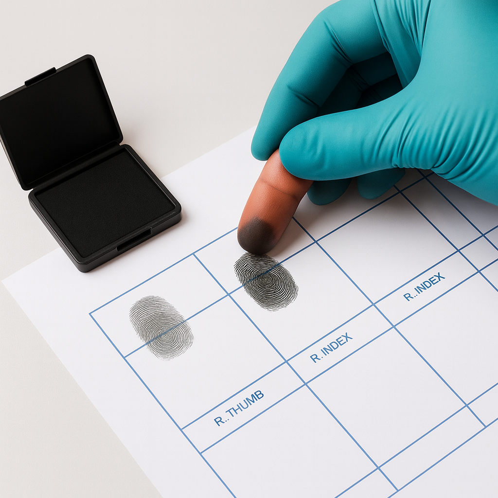 Ink Only Fingerprint for Official Documentation