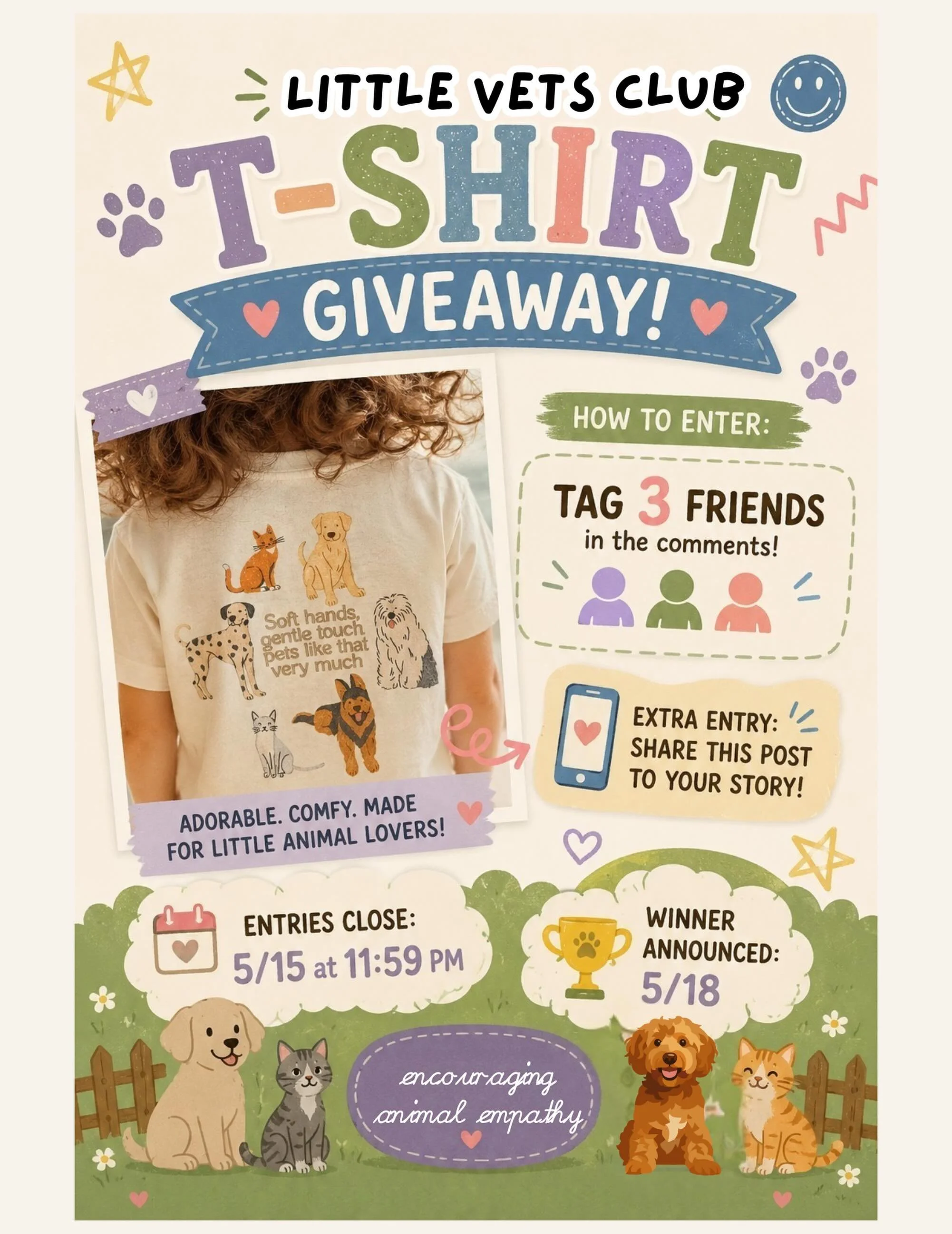 We&rsquo;ve reached 250 followers ! To celebrate we are gifting a toddler t shirt to one lucky winner 🐾❤️ this shirt displays our phrase that we teach every class &ldquo;soft hands, gentle touch, pets like that very much!&rdquo; 🐾 

Tag someone who