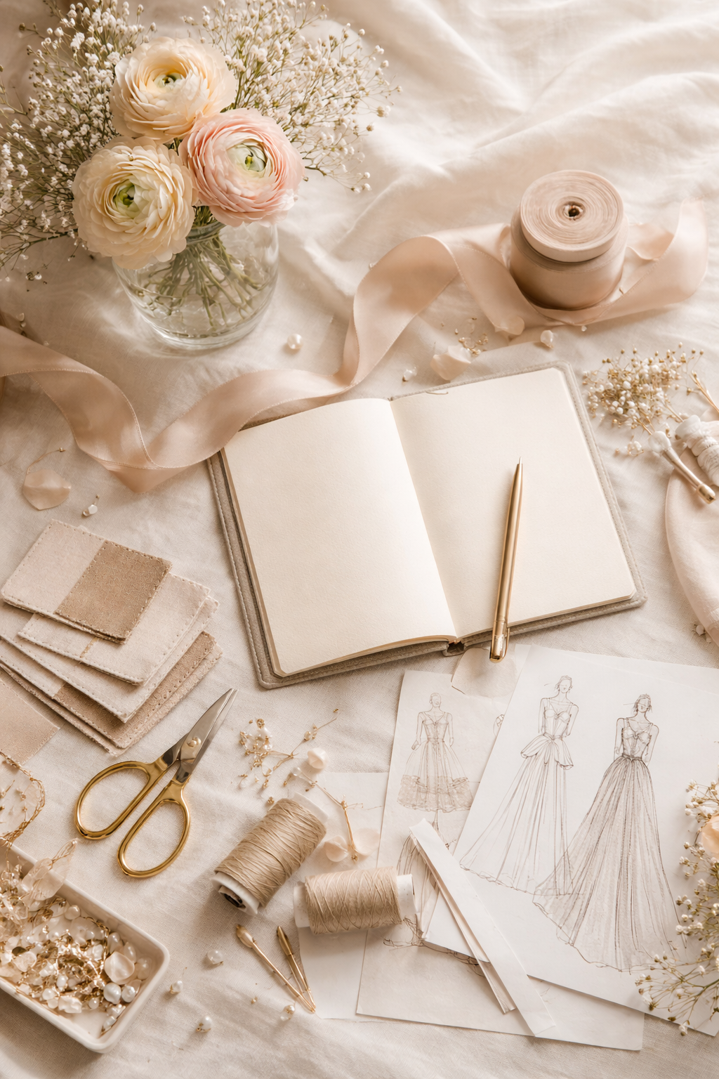 Elegant neutral-toned gift styling reflecting MyModaGlam’s philosophy of thoughtful gifting and understated luxury.