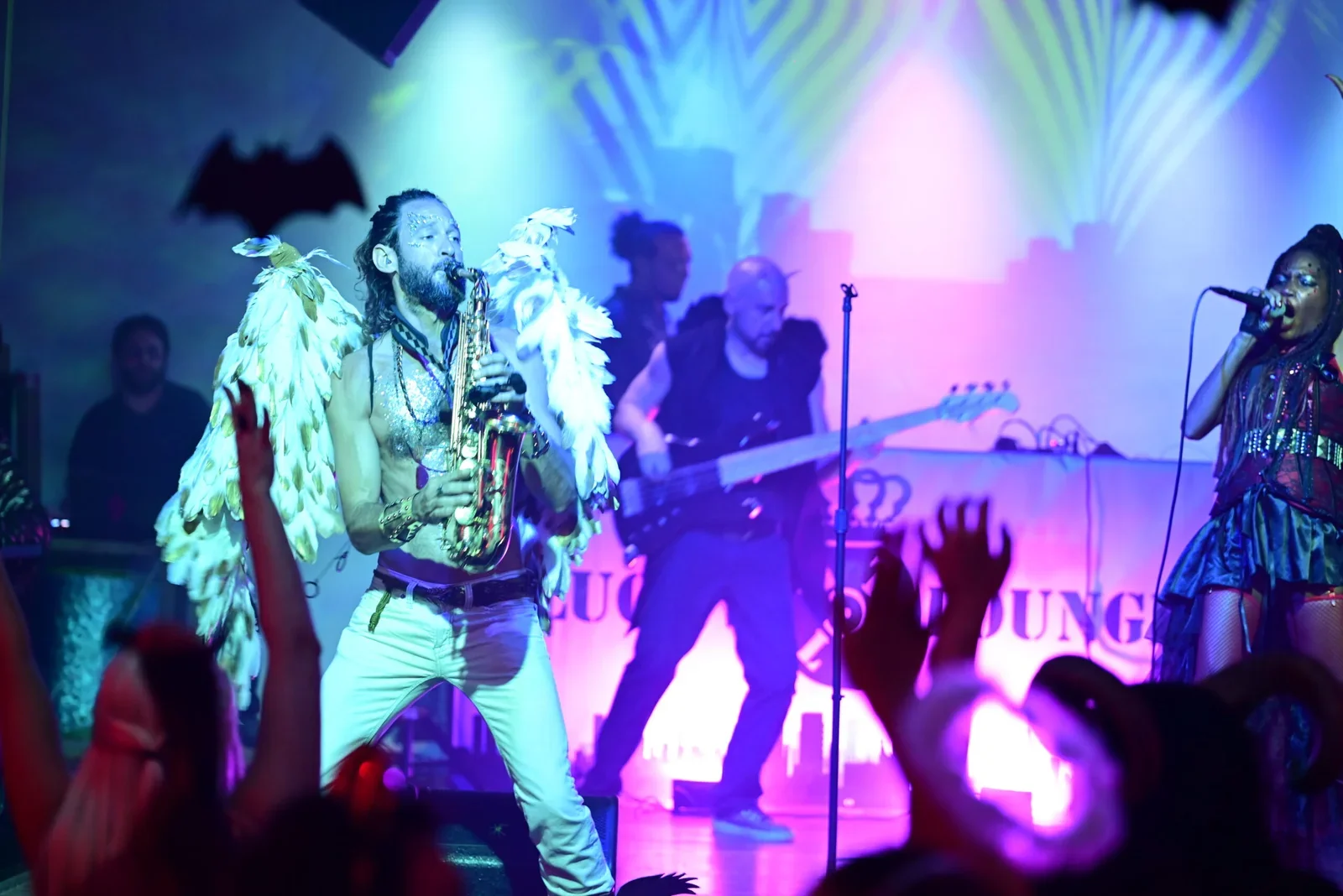 Performing at Love&Lounge with a former band, Strut.