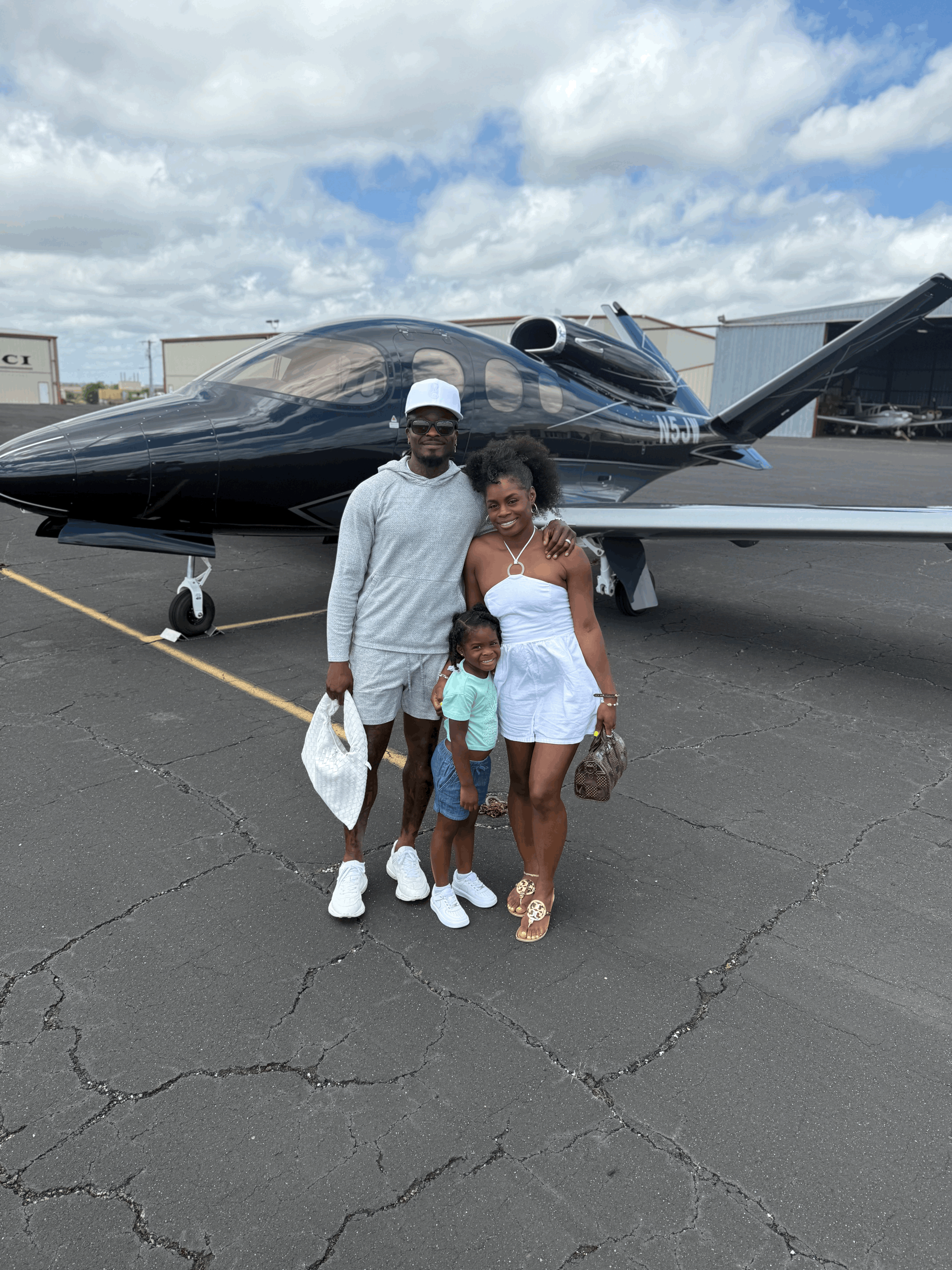 MARAE'S FIRST FLIGHT WITH HER DADDY AS THE PILOT