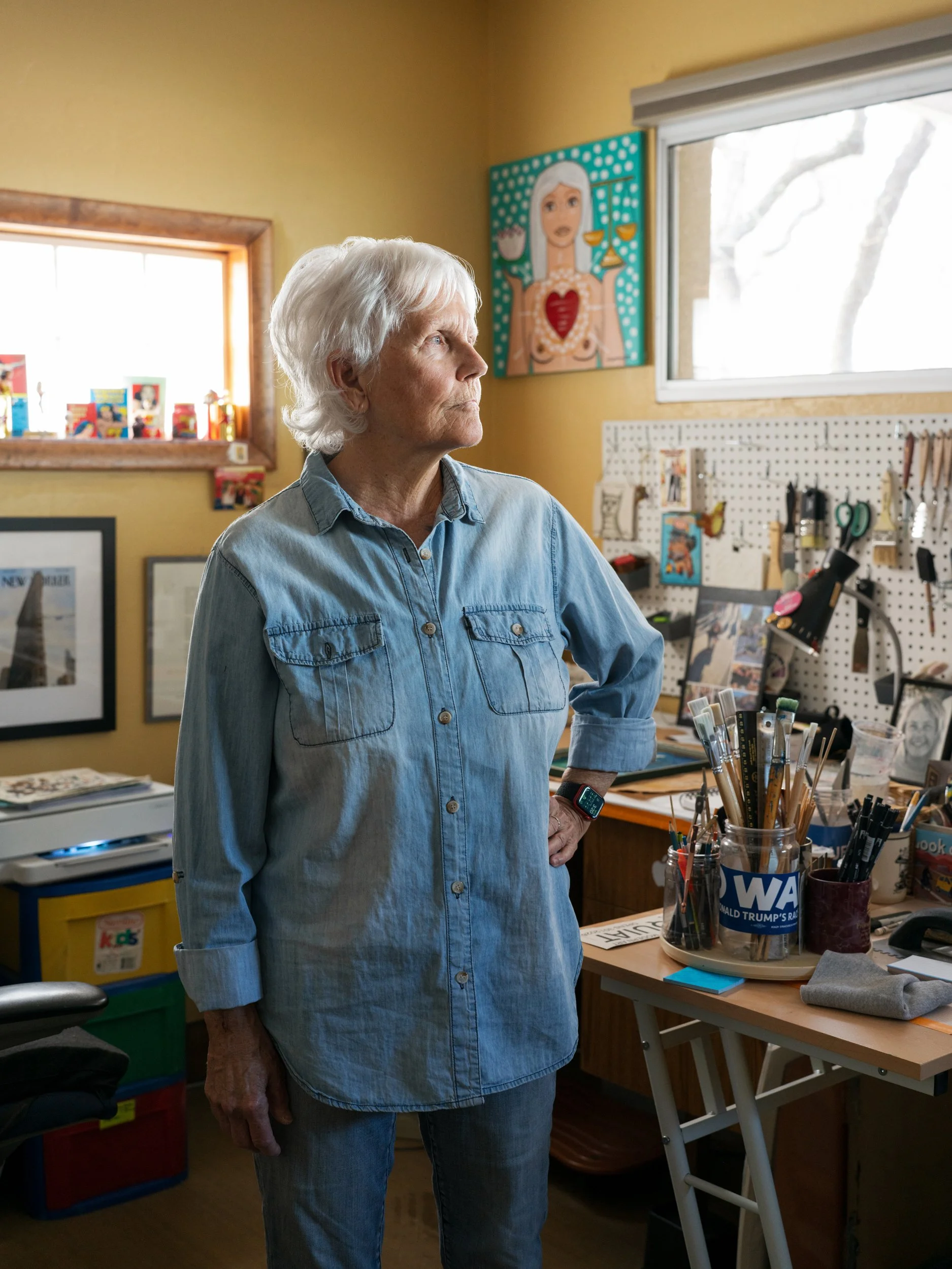 Jan Schwartz at 78 in Tuscon, Arizona, December 2025