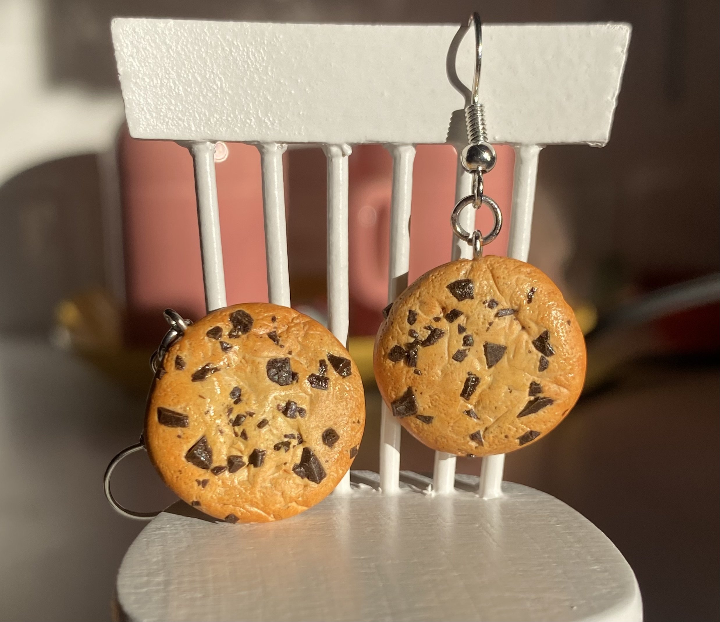 Chocolate Chip Cookie Earrings