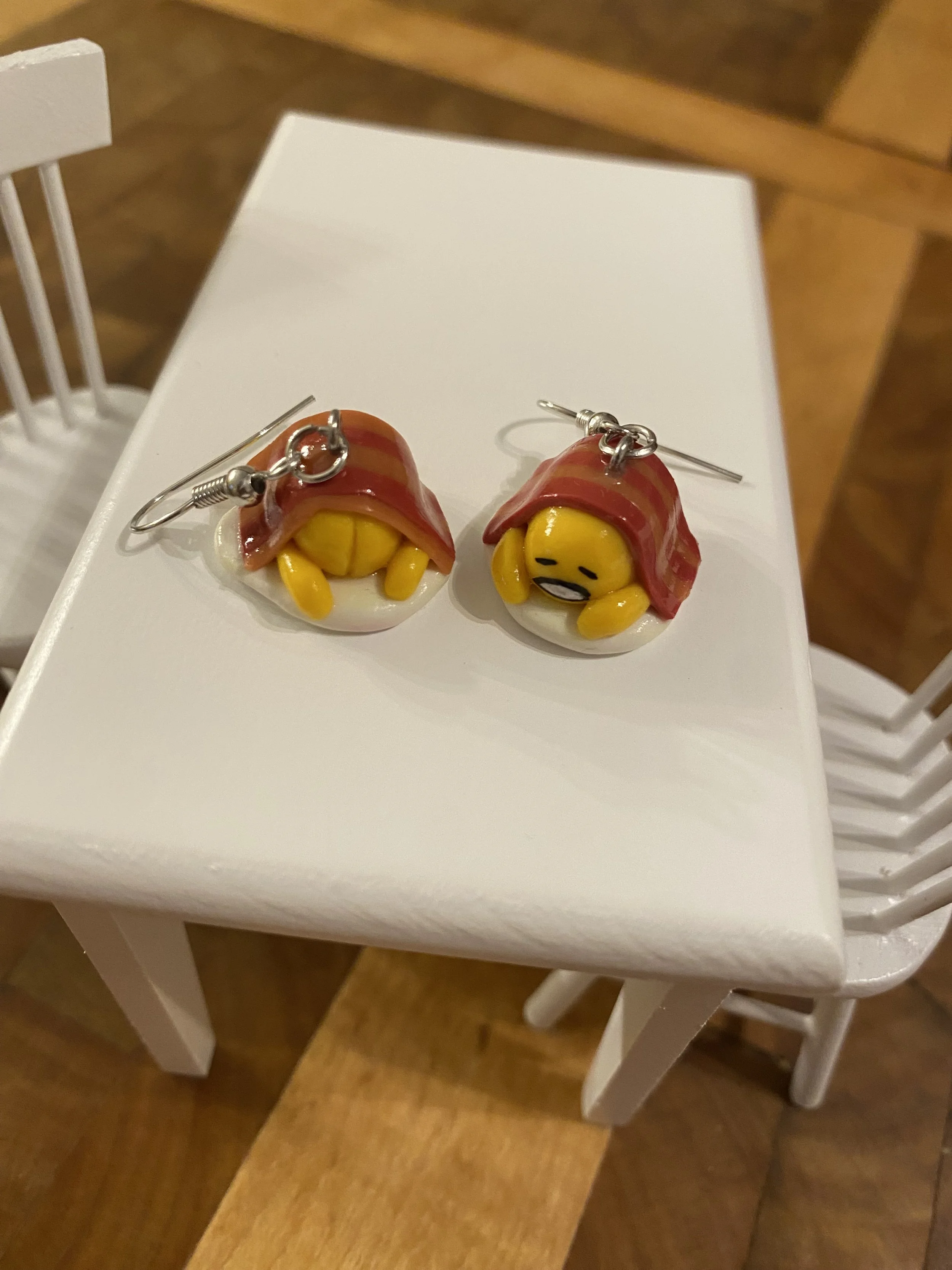 Lazy Egg Man Earrings