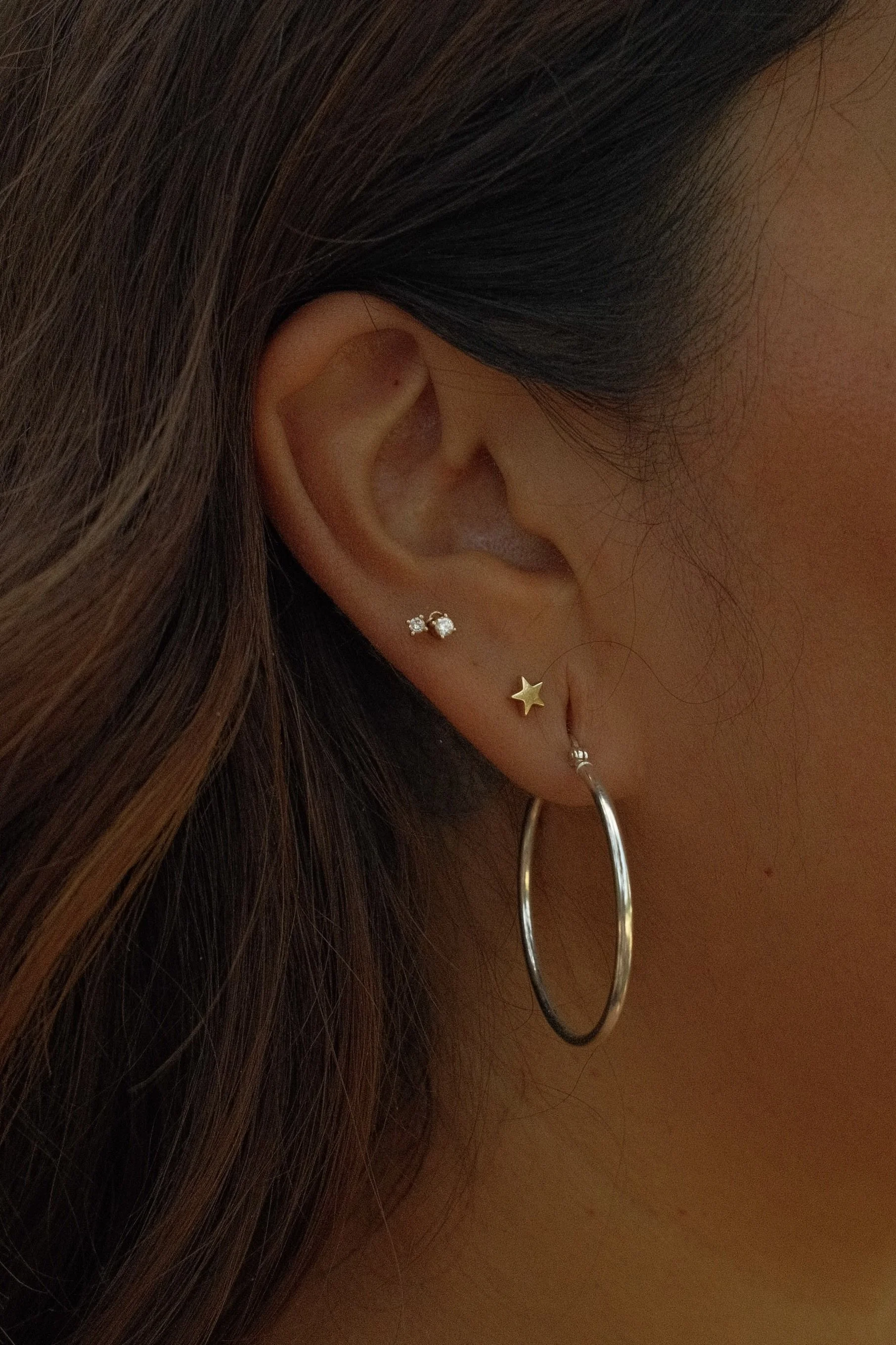 Thin Large Hoops