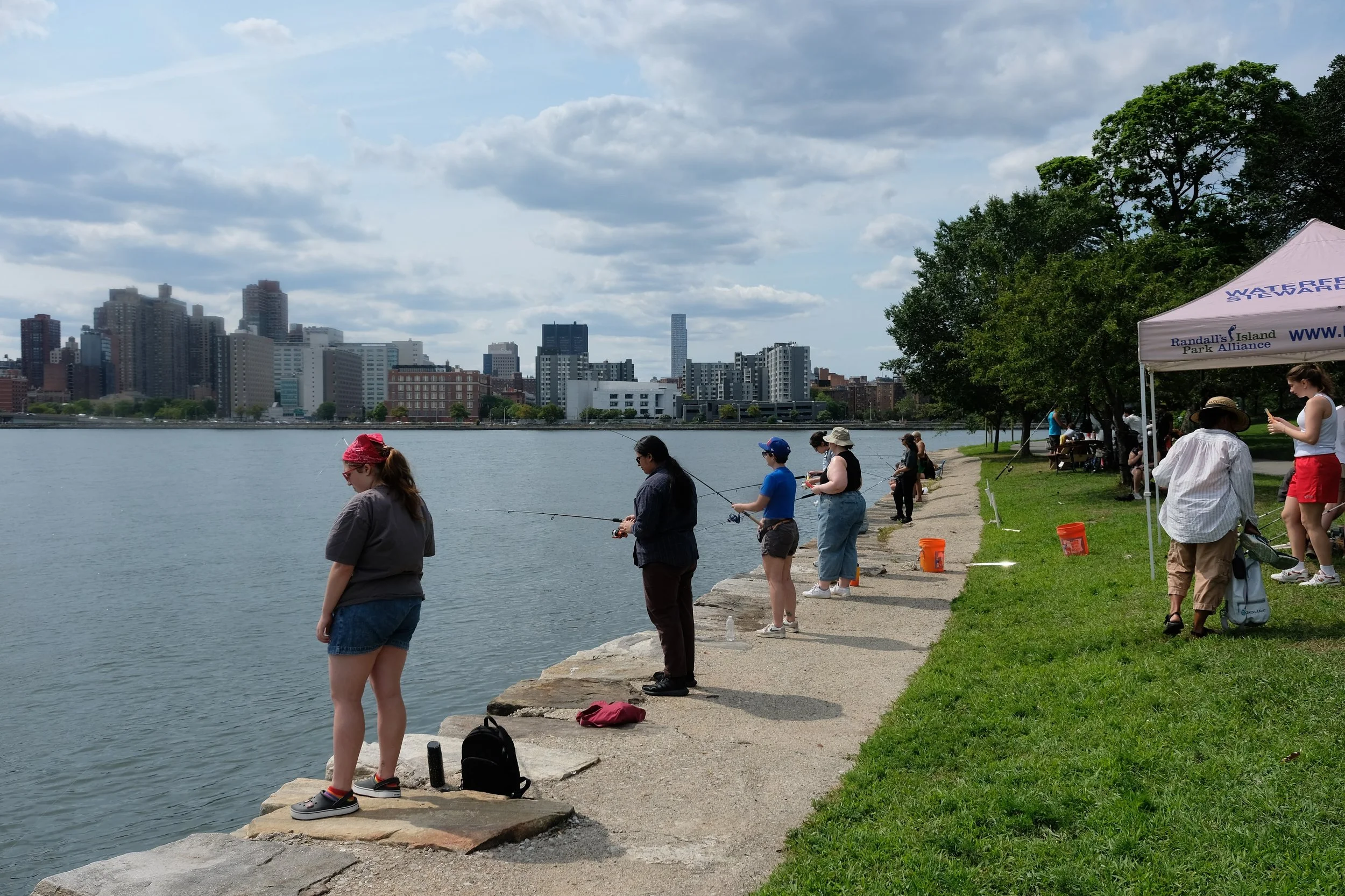 Femme Fishing crew at Randall's Island!