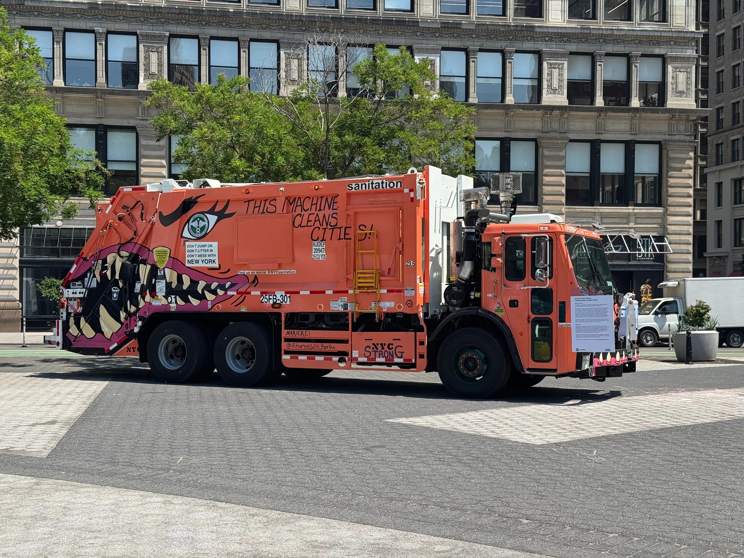 We nicknamed her "SANdra" the sanitation vehicle ;)