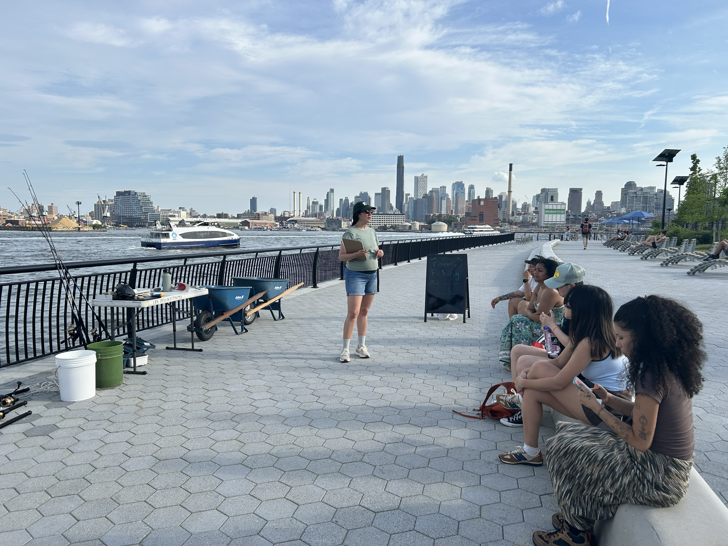 Femme Fishing with Lower East Side Ecology Center
