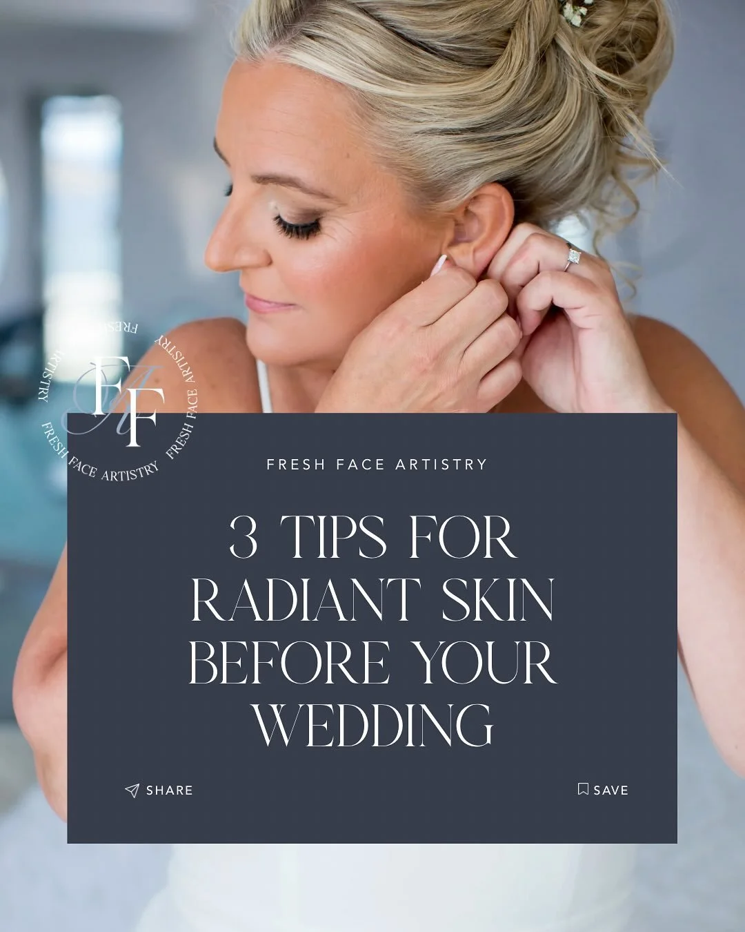 ✨ Hard truth &mdash; Your makeup can only glow as much as your skin underneath does! 
 Brides often ask me, &ldquo;How do I get that fresh, lit-from-within glow?&rdquo; While of course, we can achieve a beautiful glow with the right makeup products a