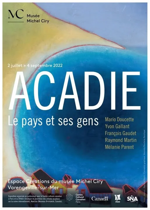 L'Affiche de l'exposition en France (Varangeville-sur-mer) au Musée Michel Ciry. Juillet à septembre 2022