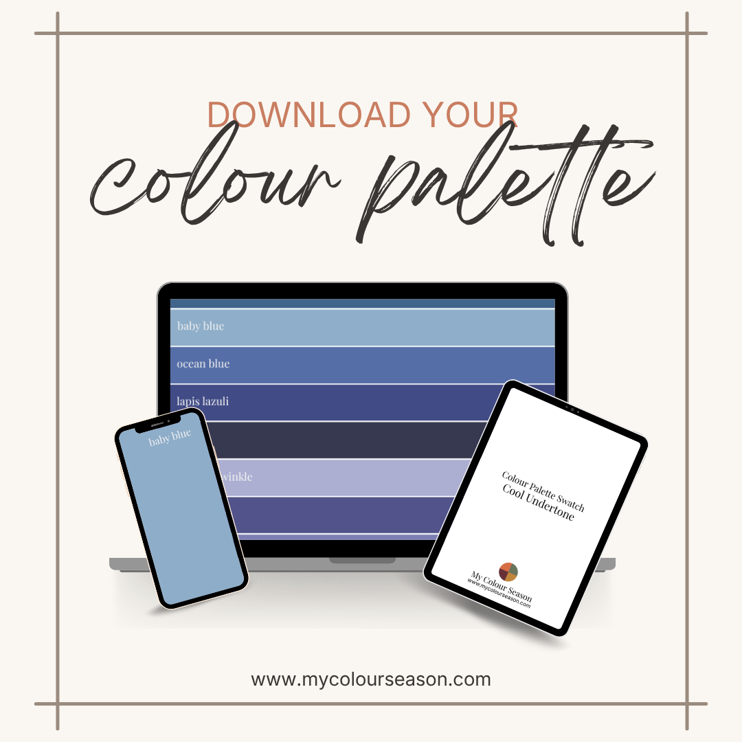 Cool Undertone Colour Palette Swatch