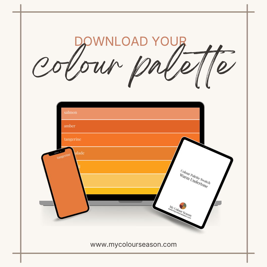 Warm Undertone Colour Palette Swatch