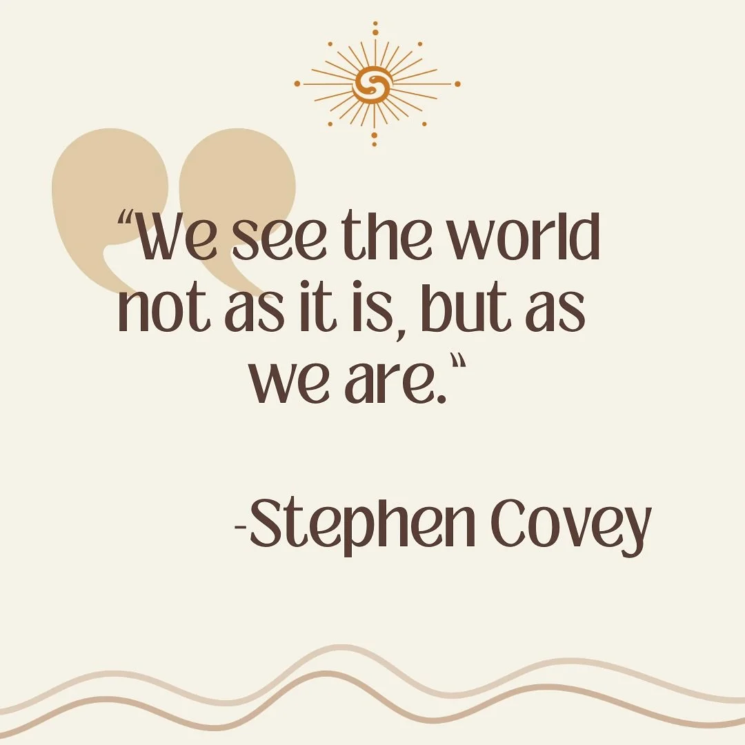 🌀 &ldquo;We see the world not as it is, but as we are.&rdquo; 
Our brains are incredible storytellers. But they&rsquo;re not always honest ones.

We filter everything we see, hear, and feel through the lens of our past experiences, our beliefs, and 