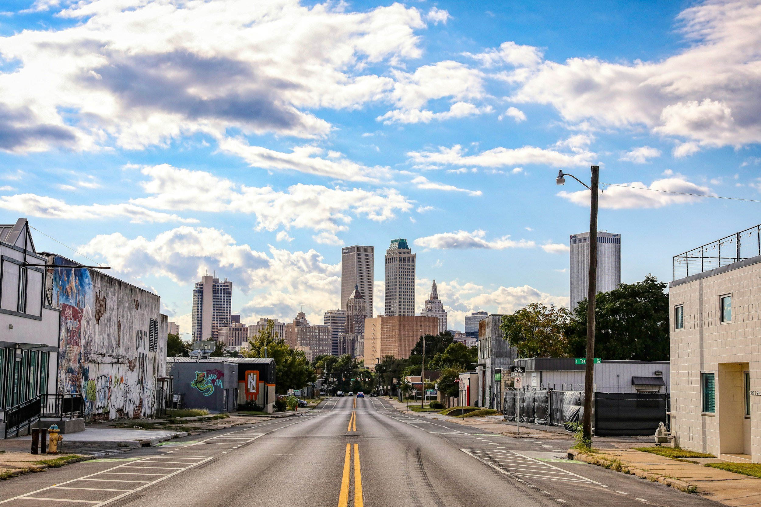 DOWNTOWN TULSA LOOKING FROM THE EAST