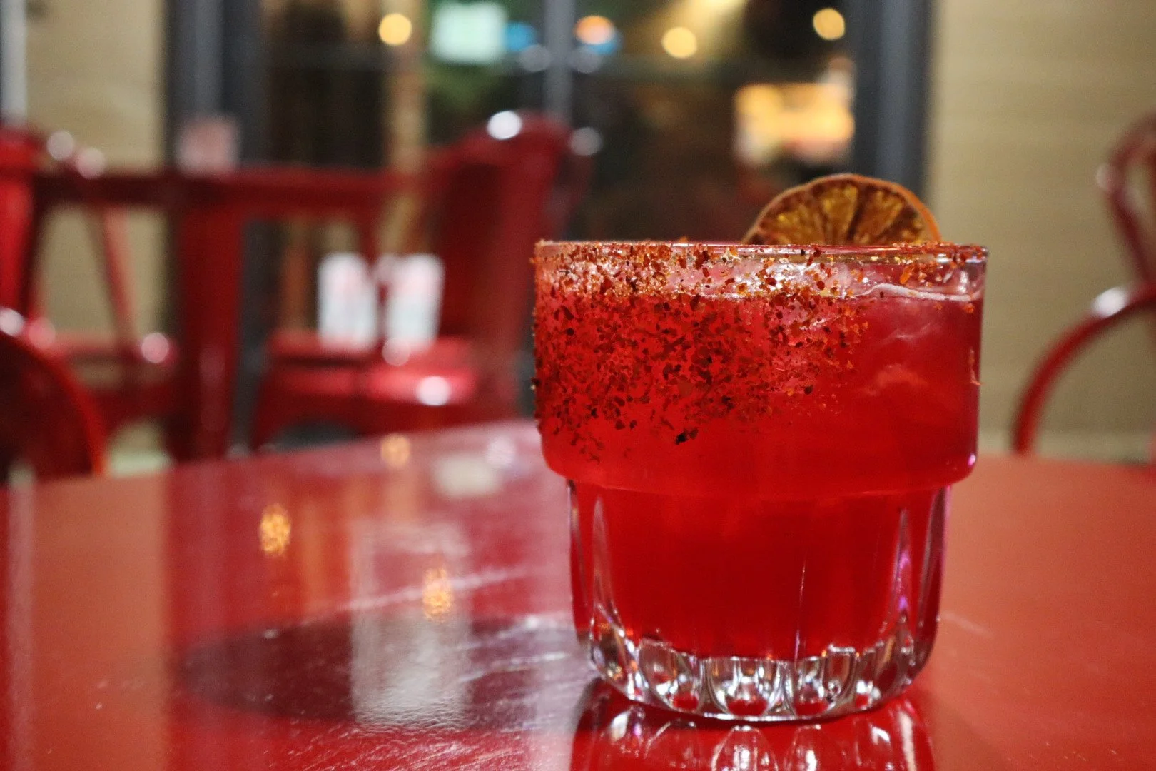 A key lime margarita