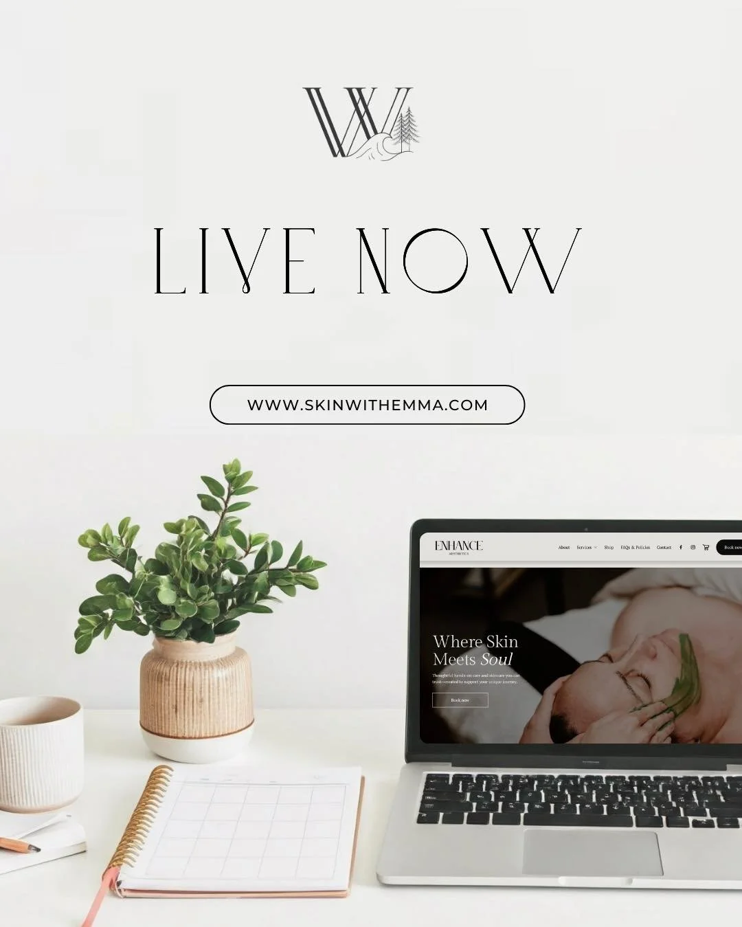 This was one of those projects that fills your cup in the best way.

Working with Emma of Enhance Aesthetics  was such a gift. She is truly a beautiful light and soul &mdash; the kind of person who brings so much care, intention, and presence into ev