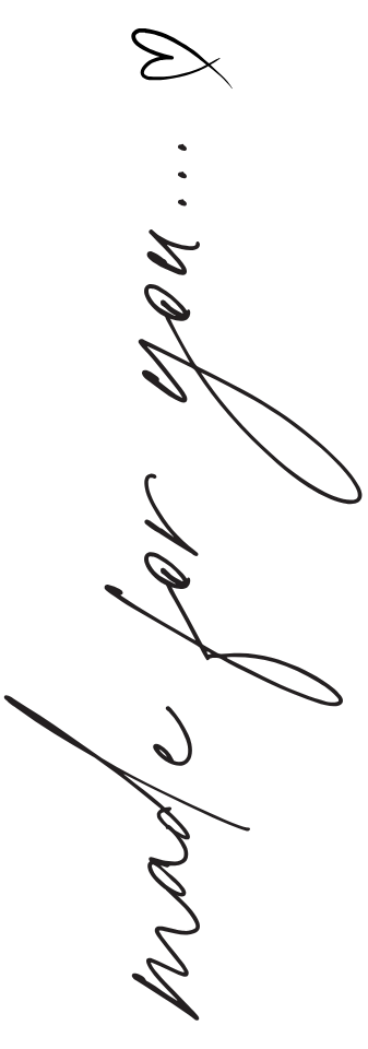 Black vertical card with 'thank you for your love' handwritten in cursive.