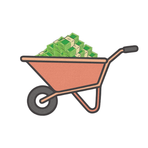 Wheel Barrow of money demonstrating hyperinflation