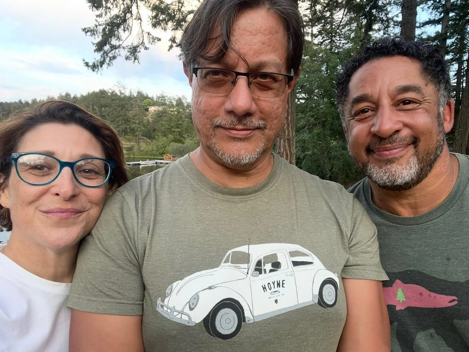 I was sitting on the deck with my brothers…