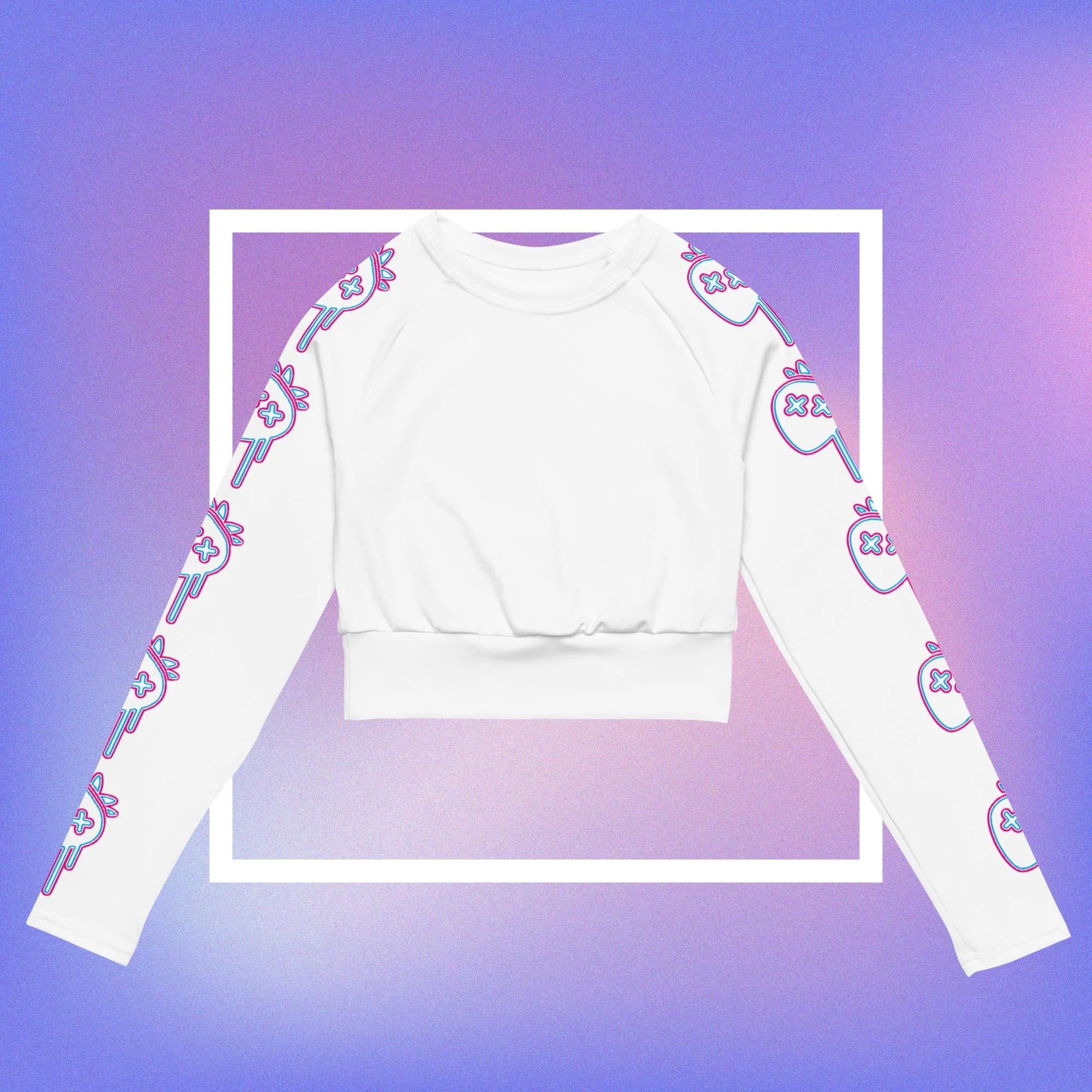 xx 'Dead Strawberry' long-sleeve crop top