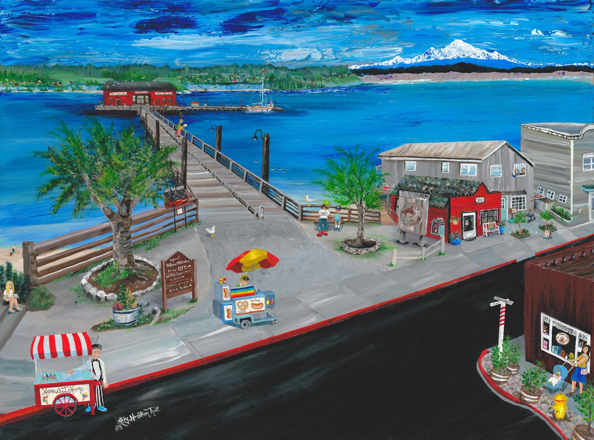 Whimsy Coupeville, Acrylic 36 X 48