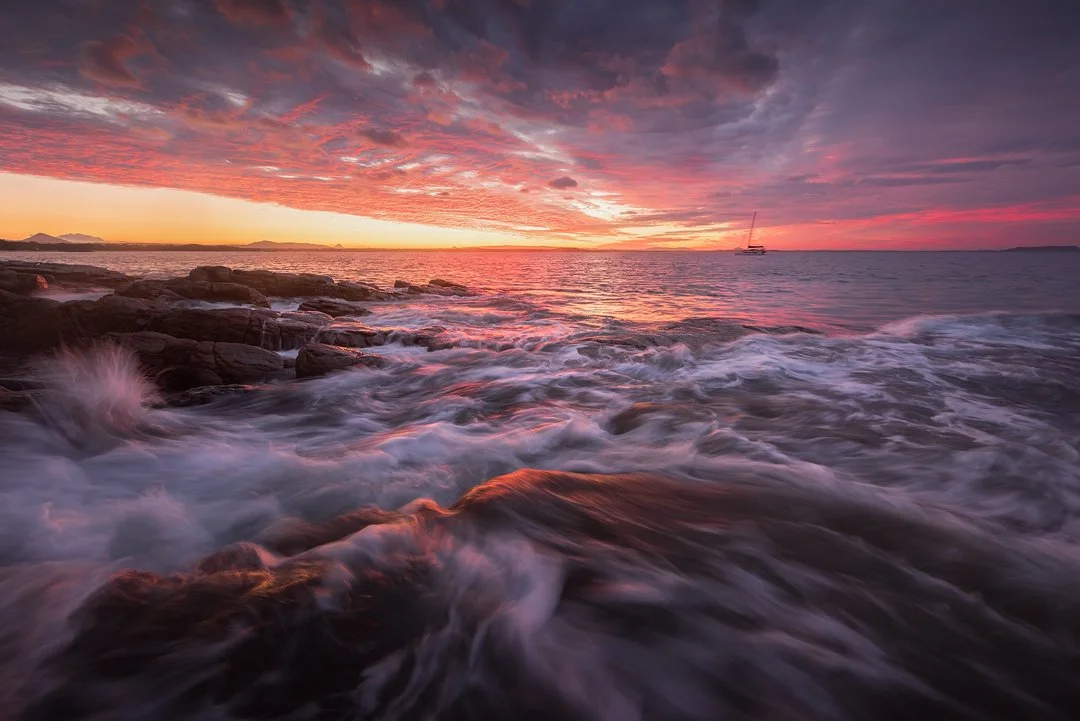 Boiling Pot Point Noosa NP Fire Seascape.jpg
