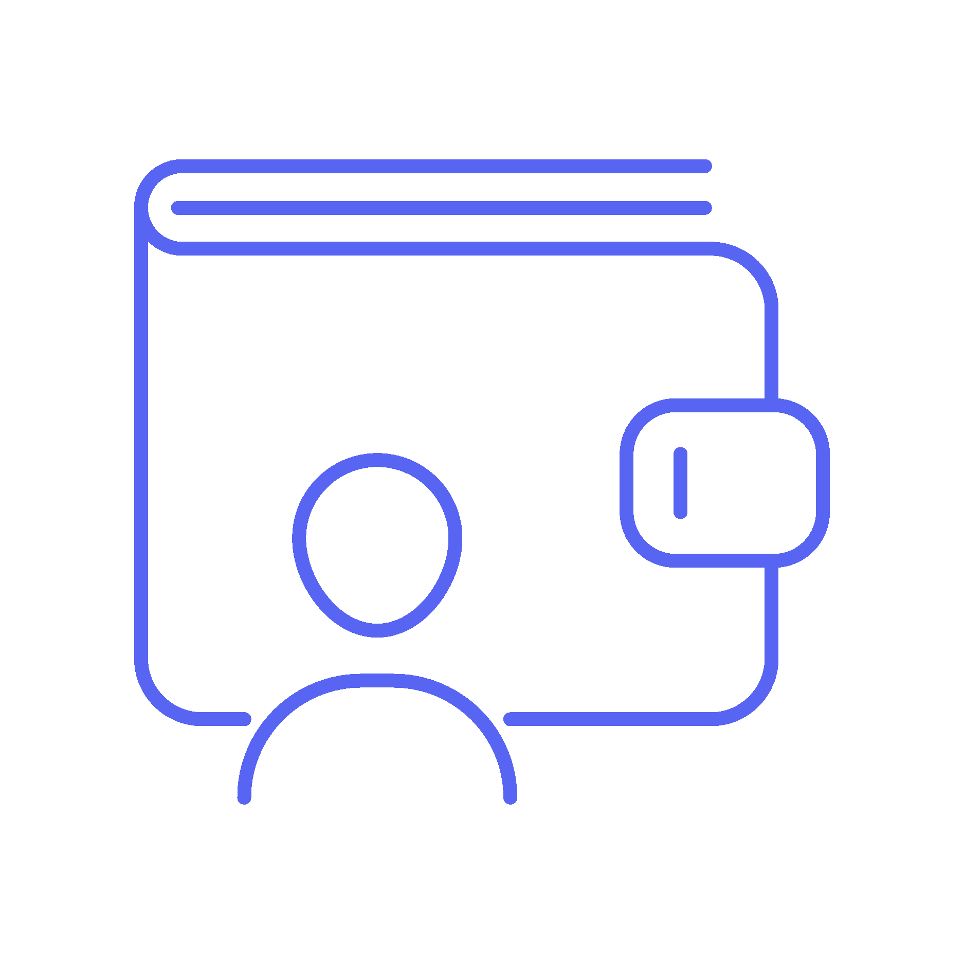 Icon of a person with a lock on a background resembling a safe or vault