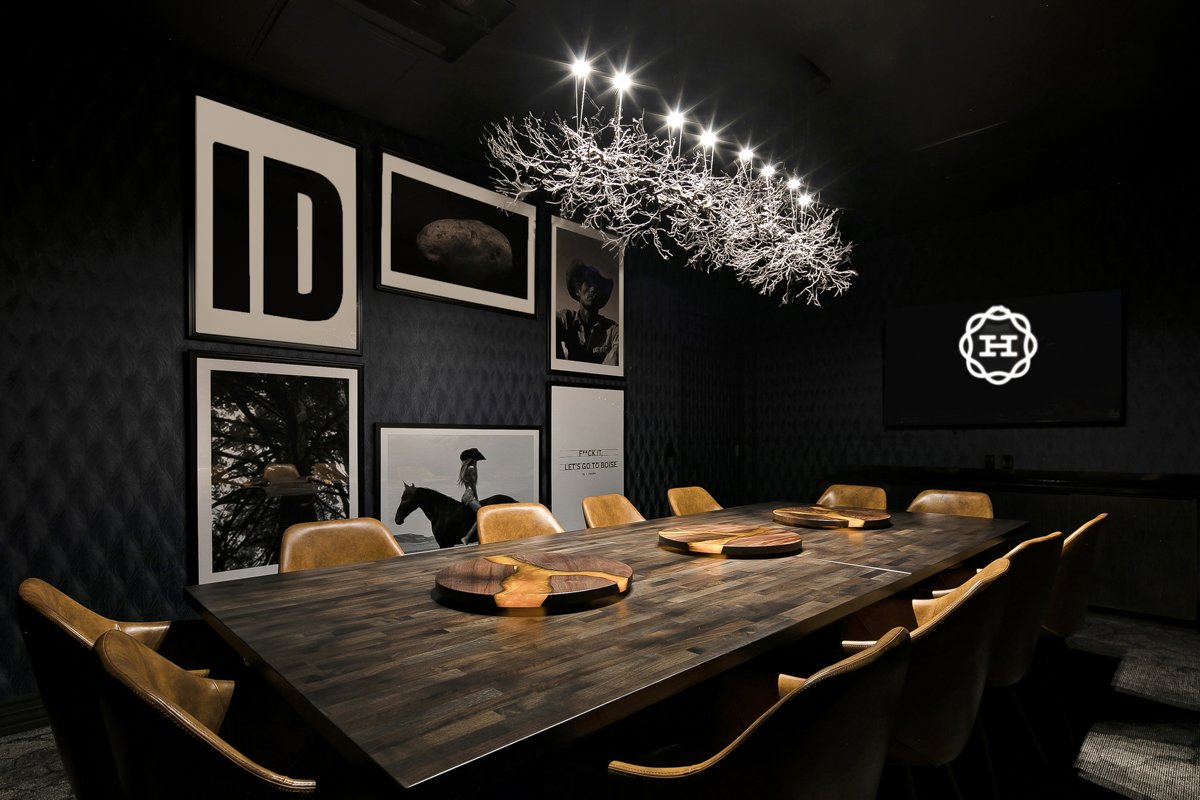 The private dining room at the Hemlock restaurant in Boise, Idaho.