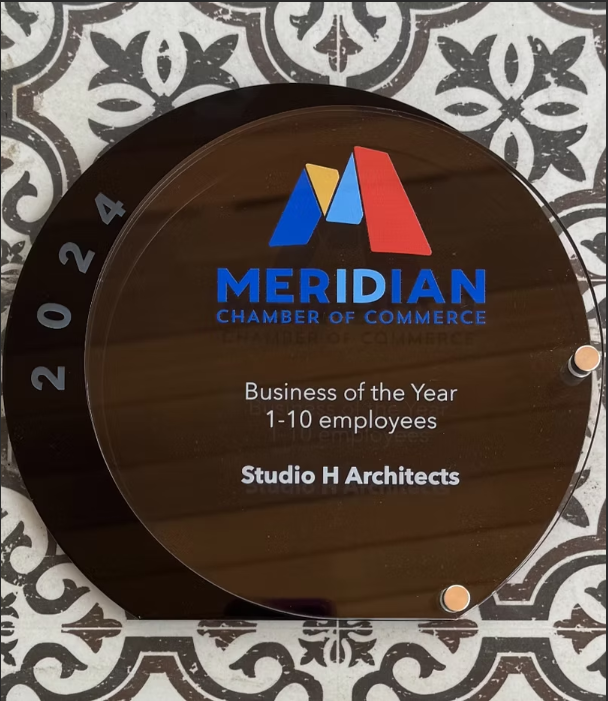 Studio H Architects wins Business of the Year in the Meridian Chamber in Meridian, Idaho.