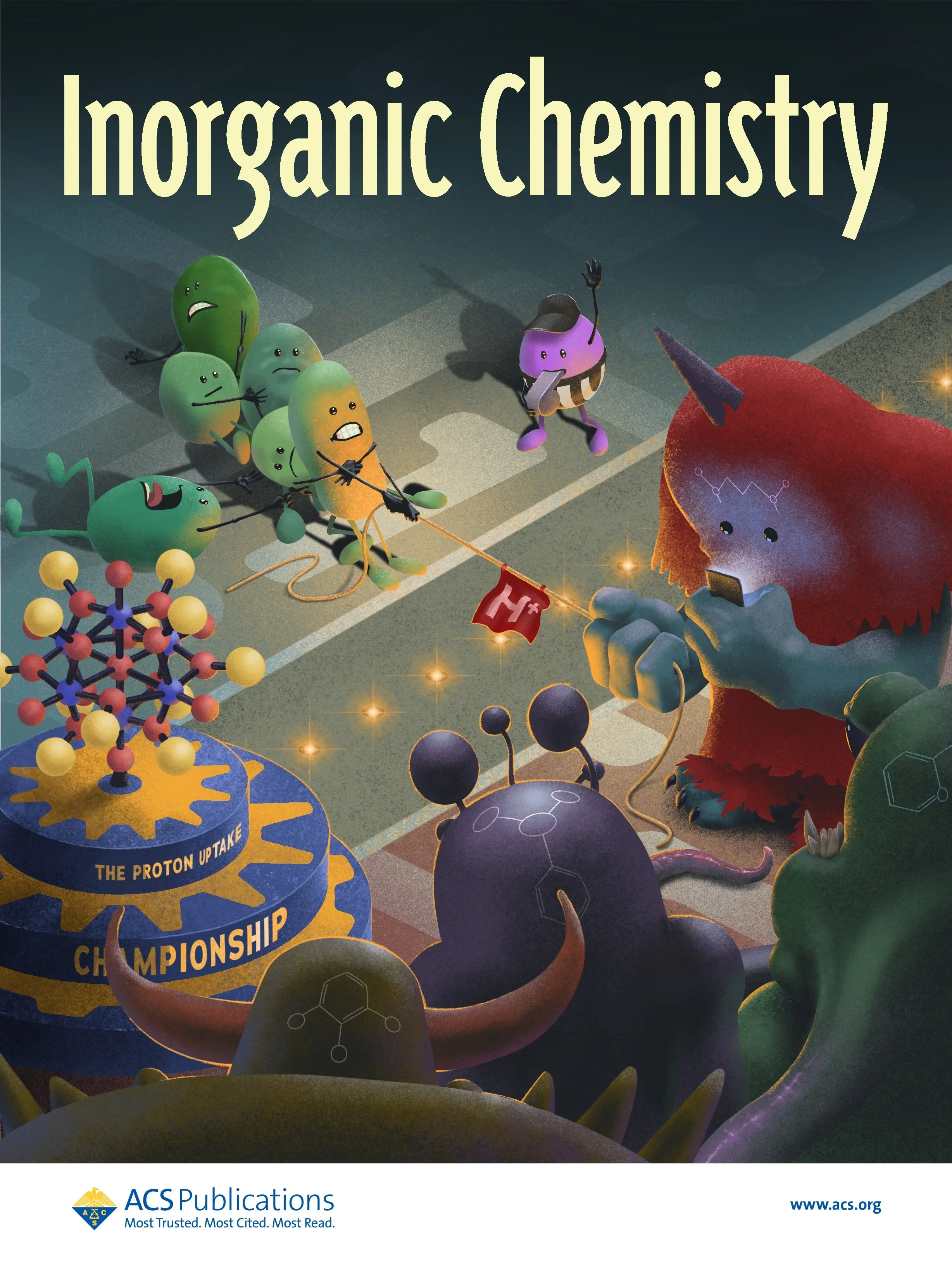 Multimetallic cooperativity dictates proton uptake in polyoxovanadates ( more ) 