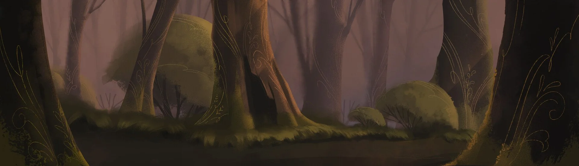 Background painting for opening sequence