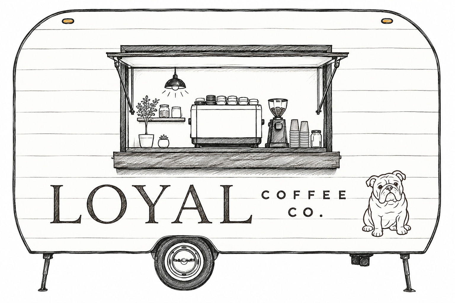 Pick Up Loyal Coffee Trailer