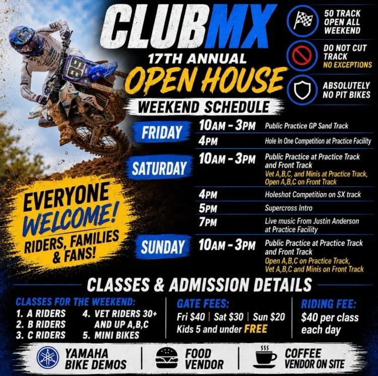 ClubMX Open House
