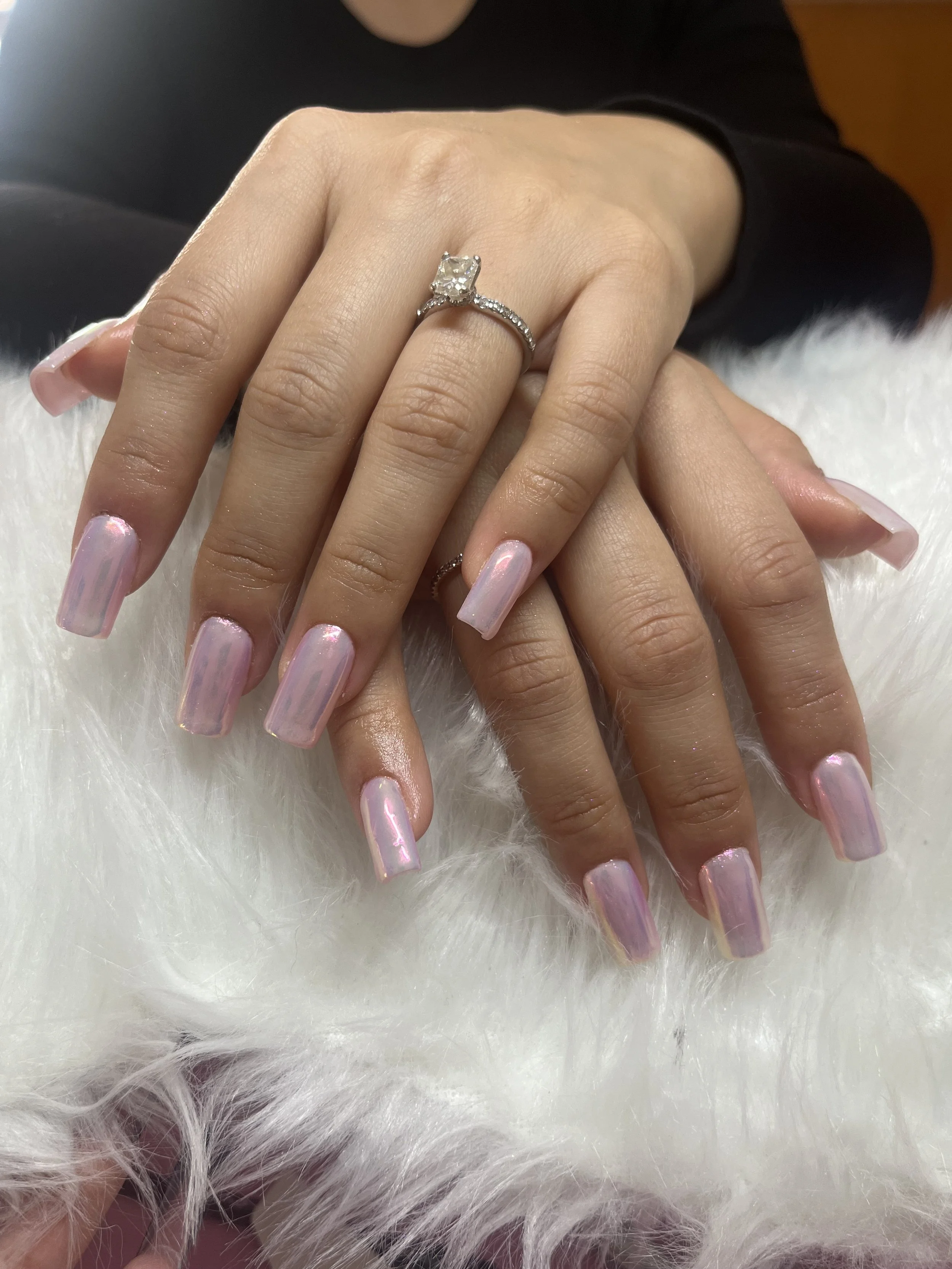 Pink GelX nail set by private nail tech in Winnetka, SFV