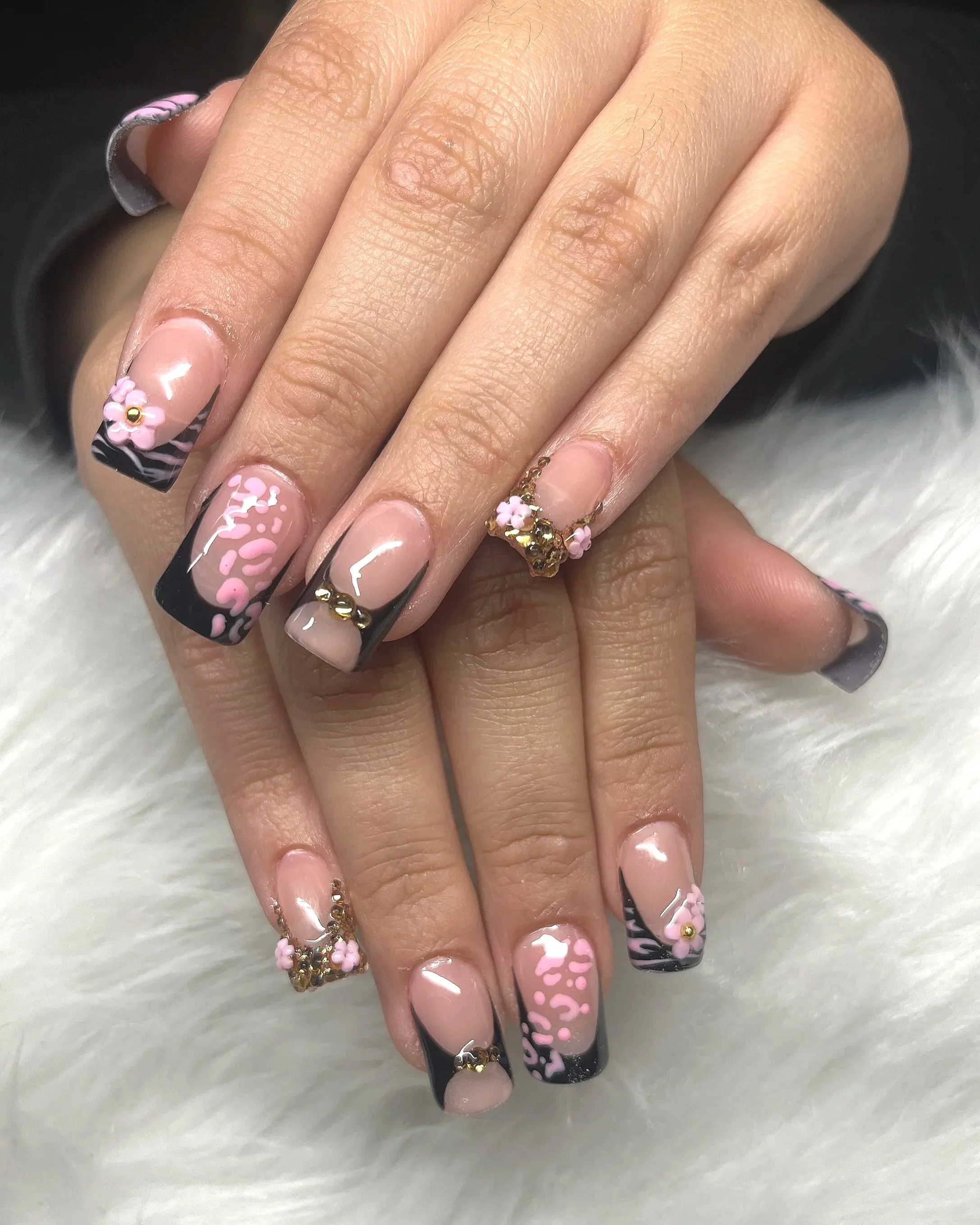 Baddie GelX Nail set done by private nail tech in Winnetka, SFV