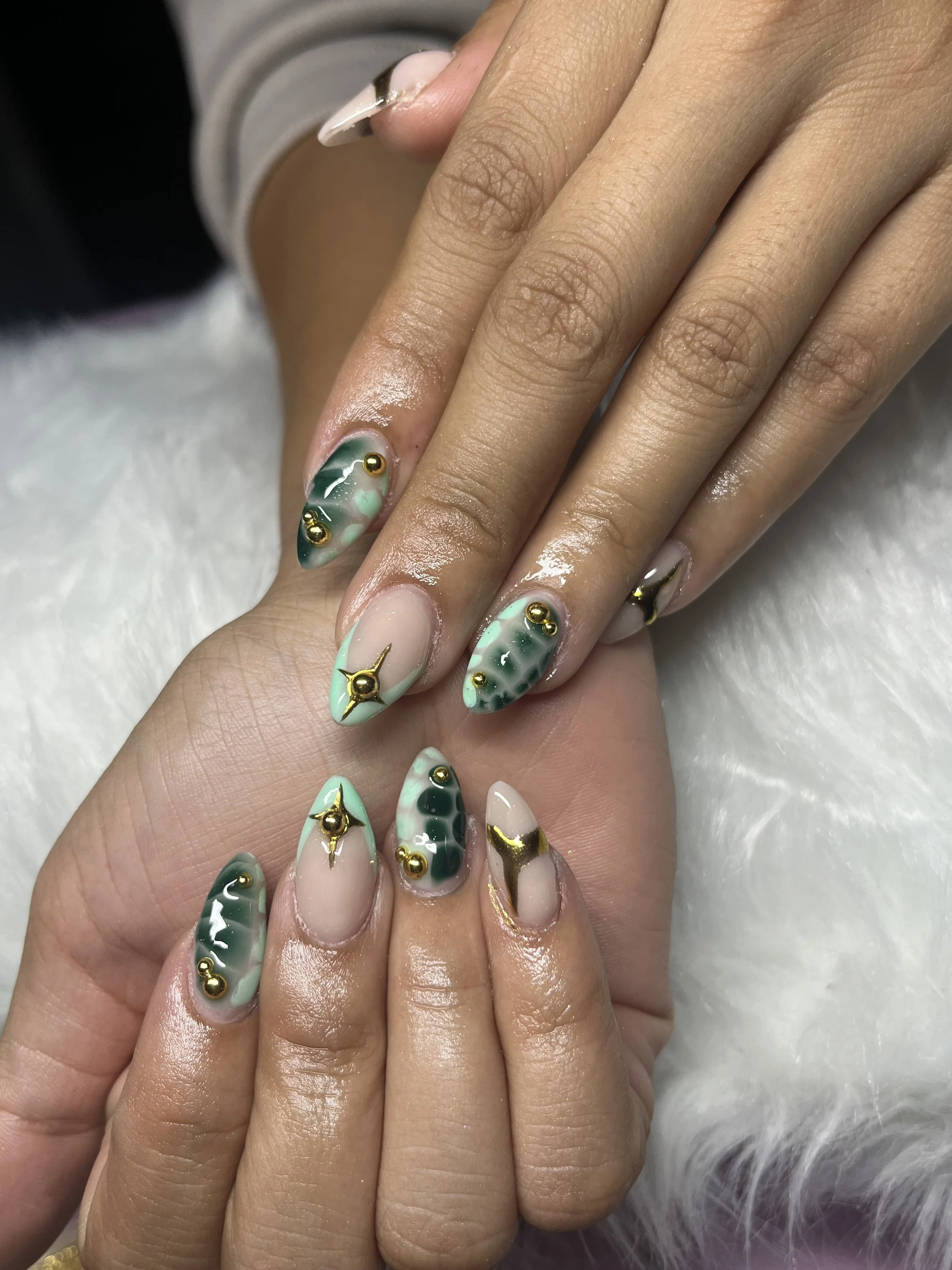 Acrylic nails by private nail tech in Winnetka, SFV