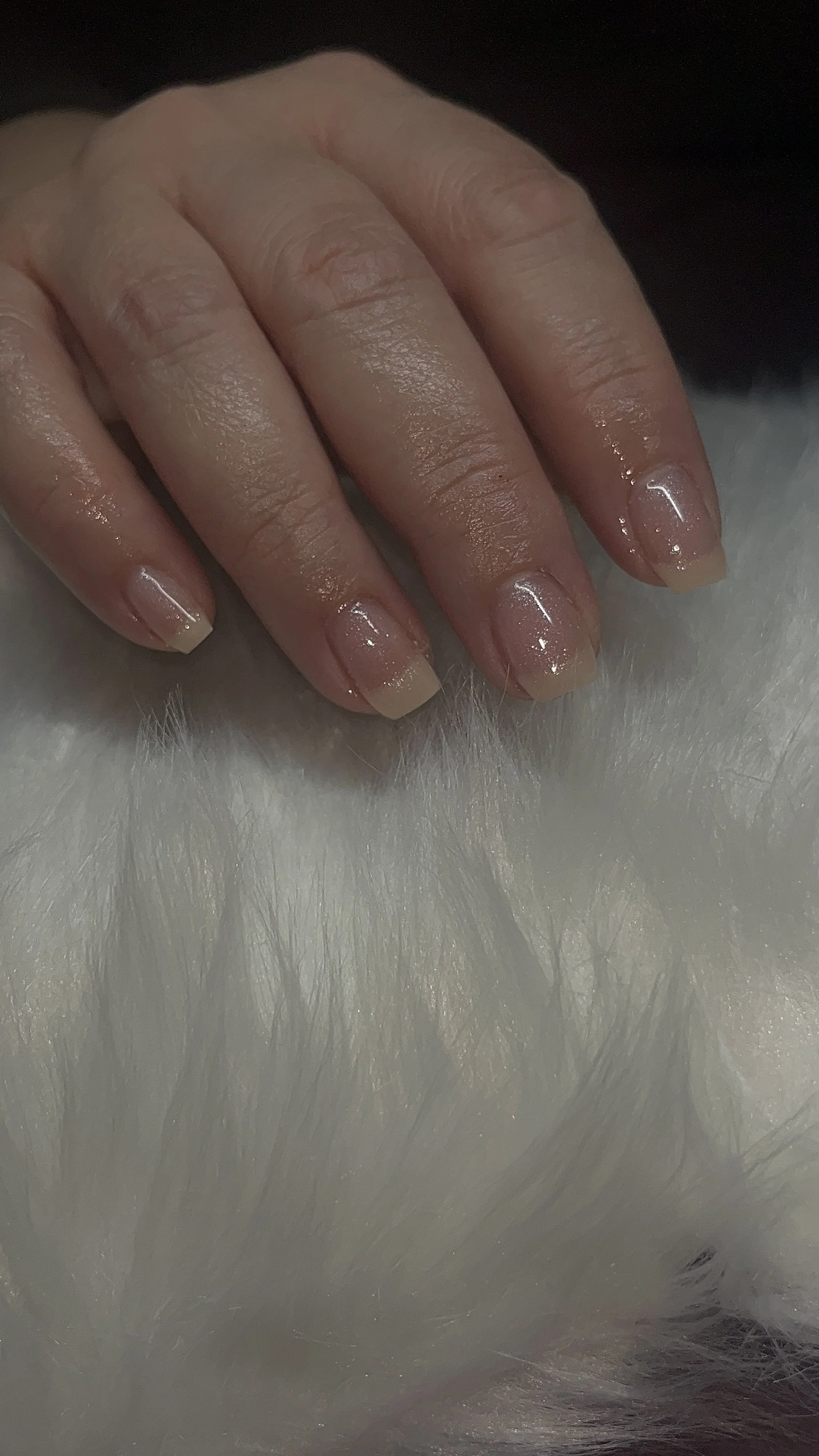 Neutral nails by private nail tech in Winnetka, SFV