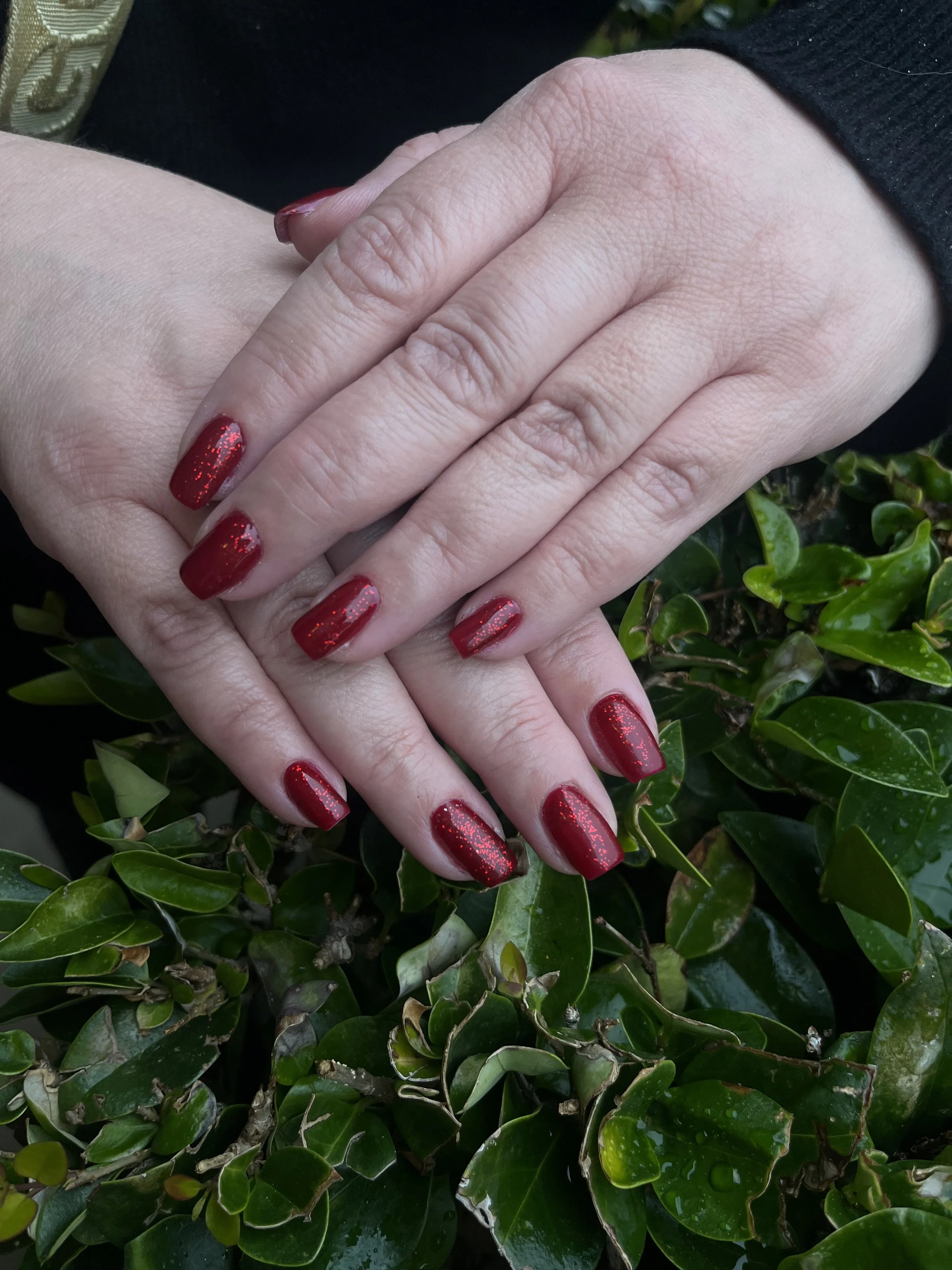 Structured builder gel manicure by private nail tech in Winnetka, SFV